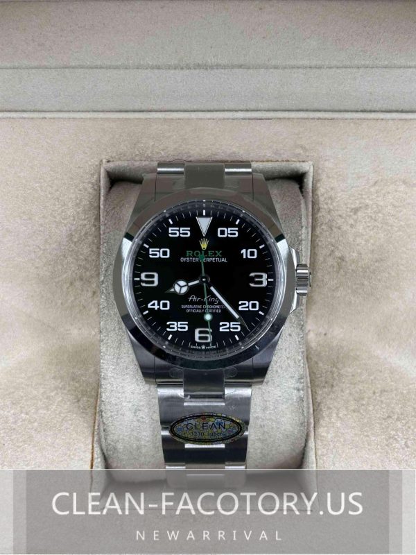 Clean Factory Rolex Air-King 126900 40mm Black Dial, 904L Steel, Best Edition 3230 Movement