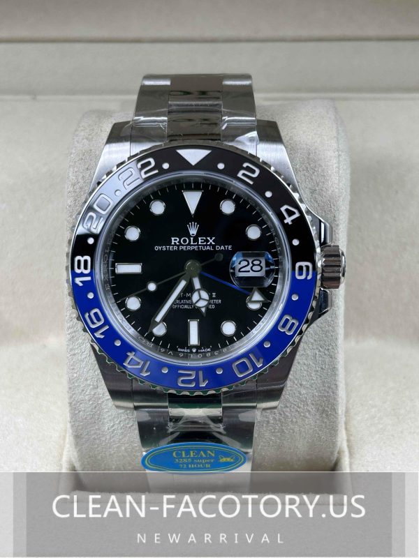Clean Factory Rolex GMT Master II 126710BLNR Oyster, “BATMAN”Black/Blue Ceramic Bezel, 904L Steel, Best Edition 3285 Movement