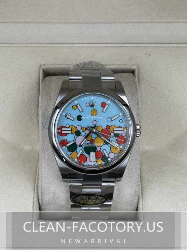 Clean Factory Rolex Oyster Perpetual 41mm 124300 Celebration Dial,  904L Steel, Best Edition 3230 Movement