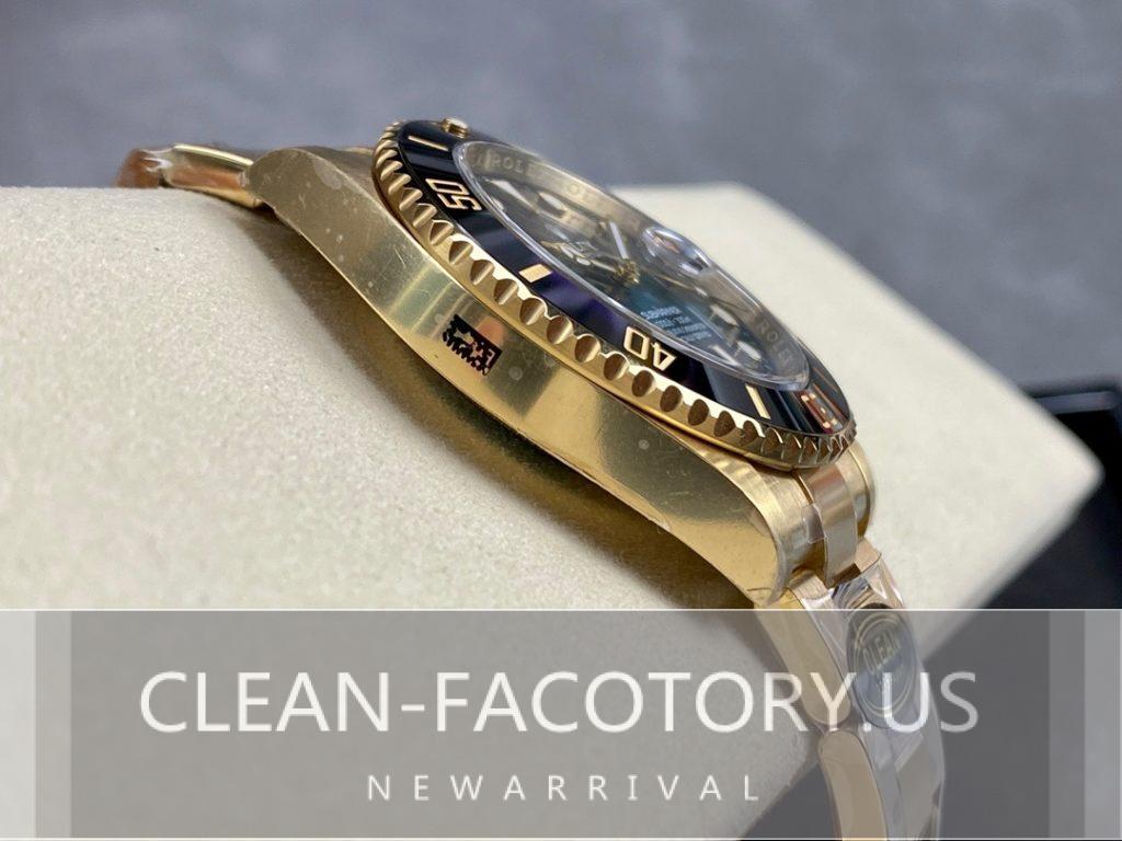 Clean Factory Rolex Submariner 40mm Full Gold Black - Is the 3135 ...