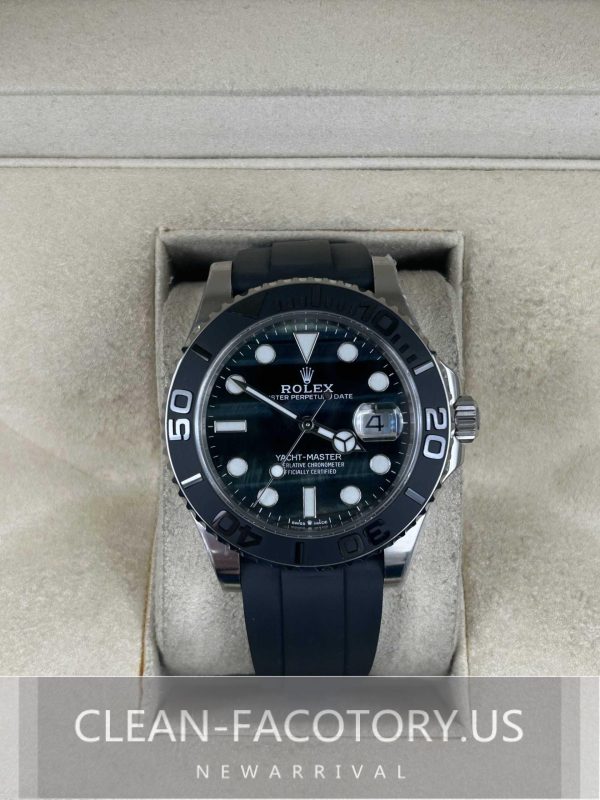 Clean Factory Rolex Yacht Master  226659 42mm Falcon’s Eye Dial, White Gold/904L Steel, Rubber Strap, Best Edition 3235 Movement