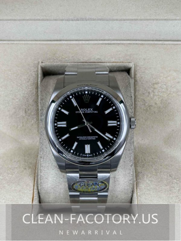 Clean Factory Rolex Oyster Perpetual 41mm 124300 Black Dial,  904L Steel, Best Edition 3230 Movement