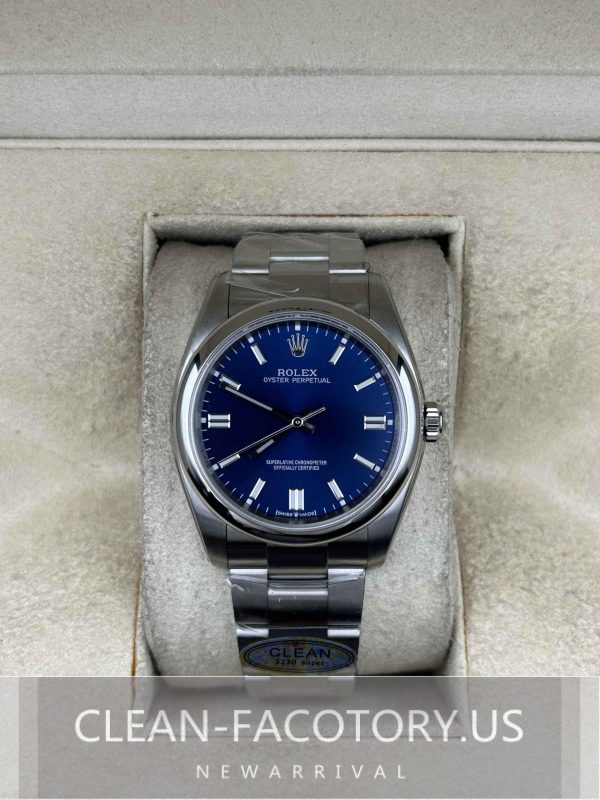 Clean Factory Rolex Oyster Perpetual 36mm 126000 Blue Dial,  904L Steel, Best Edition 3230 Movement
