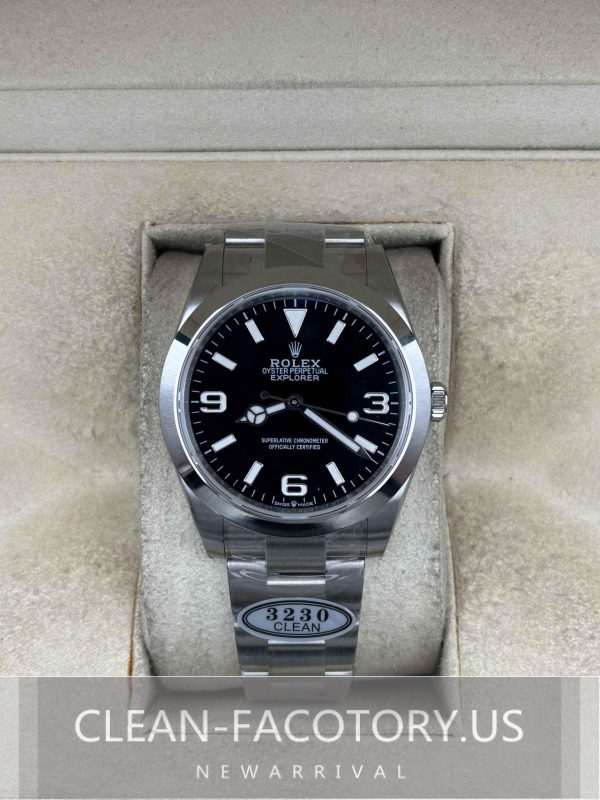 Clean Factory Rolex EXPLORER 224270 40mm Black Dial, 904L Steel, Best Edition 3230 Movement