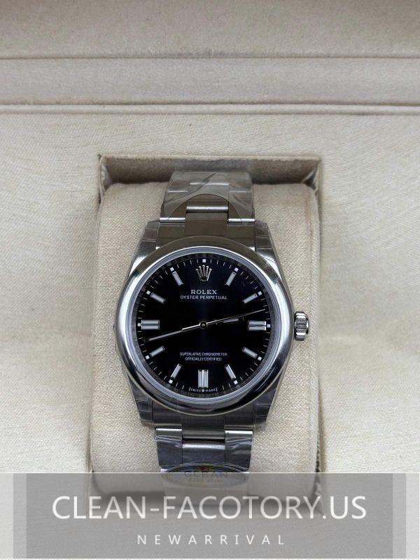 Clean Factory Rolex Oyster Perpetual 36mm 126000 Black Dial,  904L Steel, Best Edition 3230 Movement