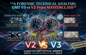 Clean Factory Rolex GMT Pepsi V3 vs V2