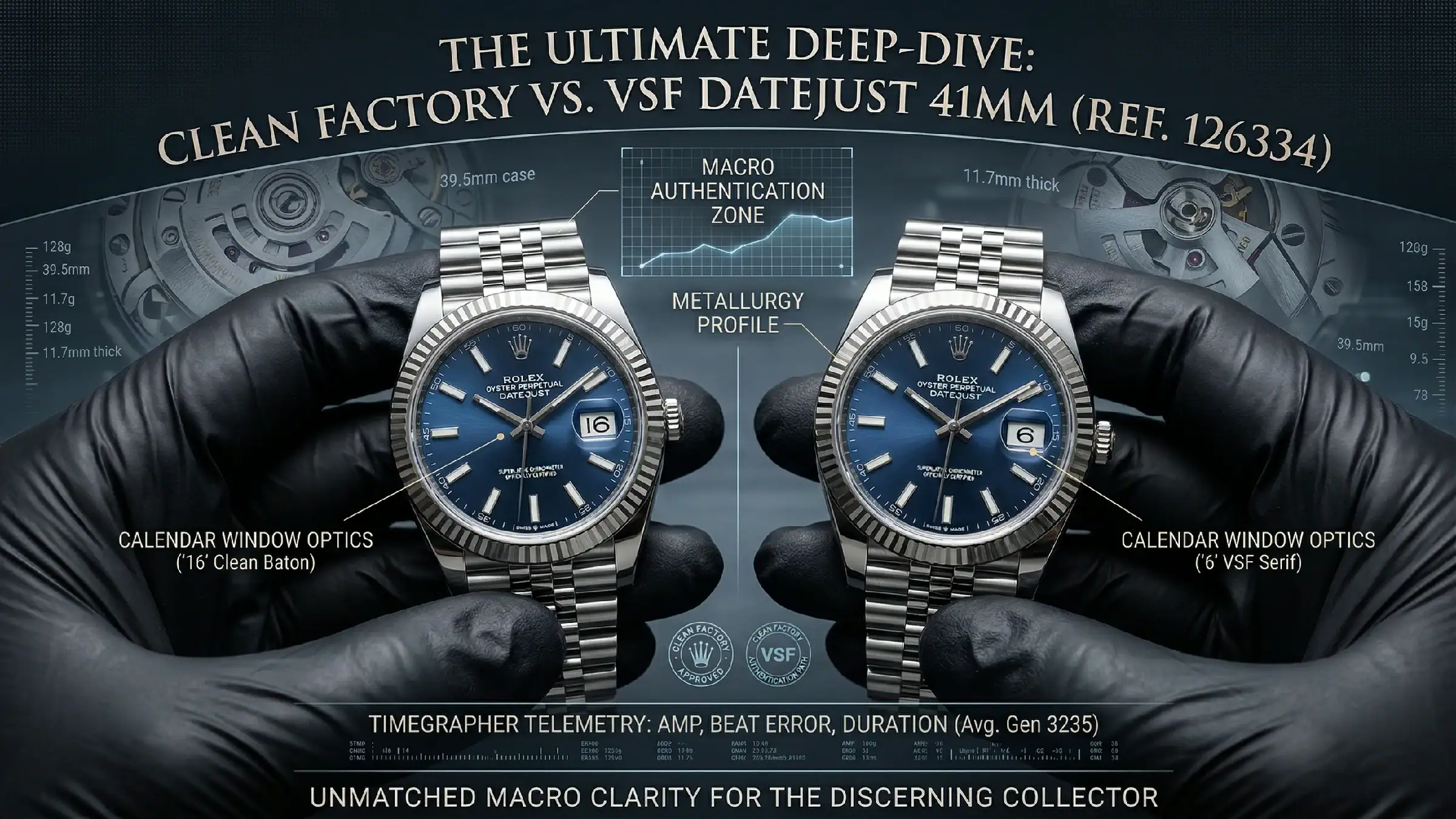 Clean Factory vs VSF Rolex Datejust