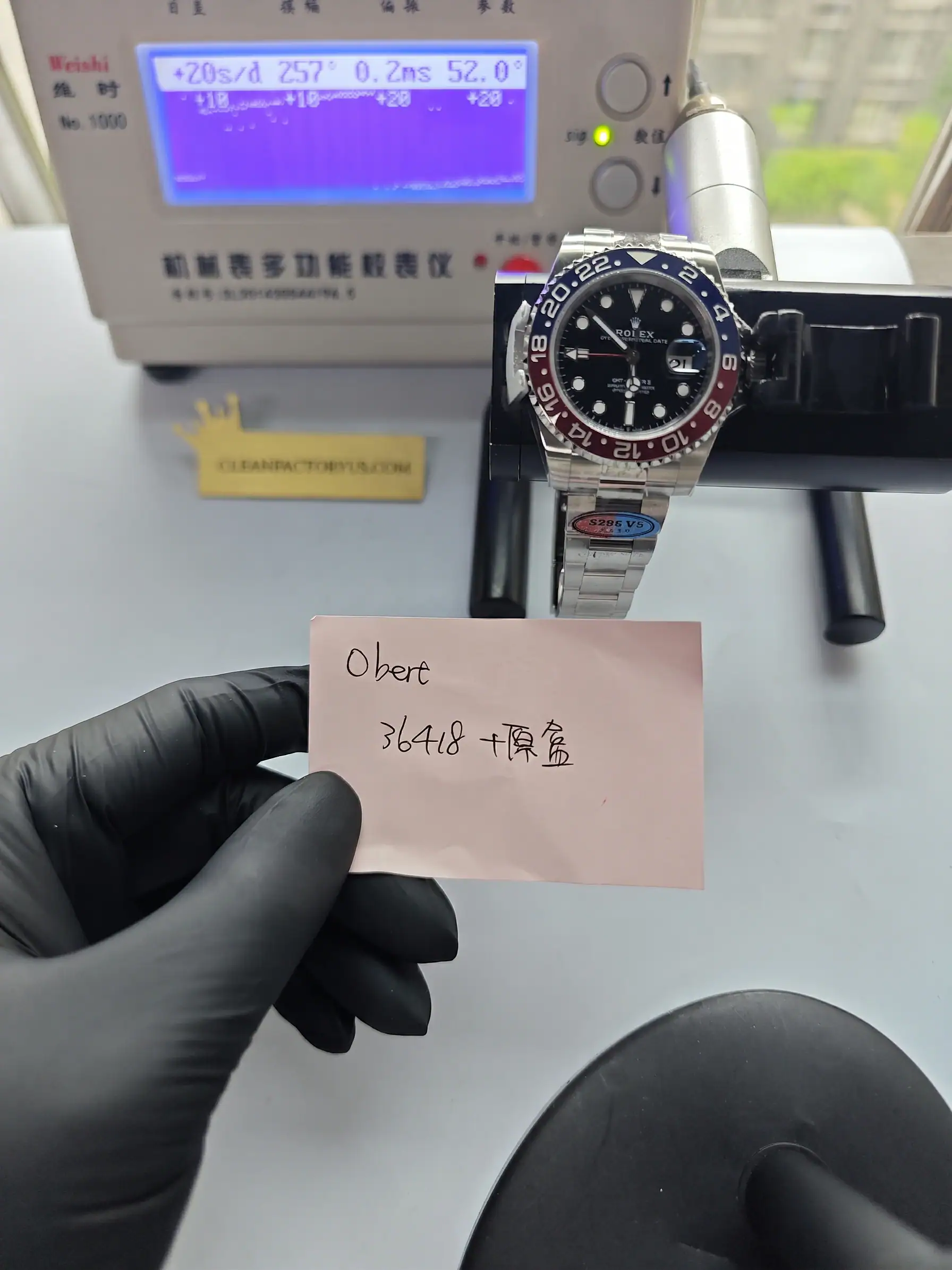 Clean Factory Rolex Gmt Master Ii 126710blro Oyster Pepsired Blue Ceramic Bezel 904l Steel Best Edition 3285 Movement