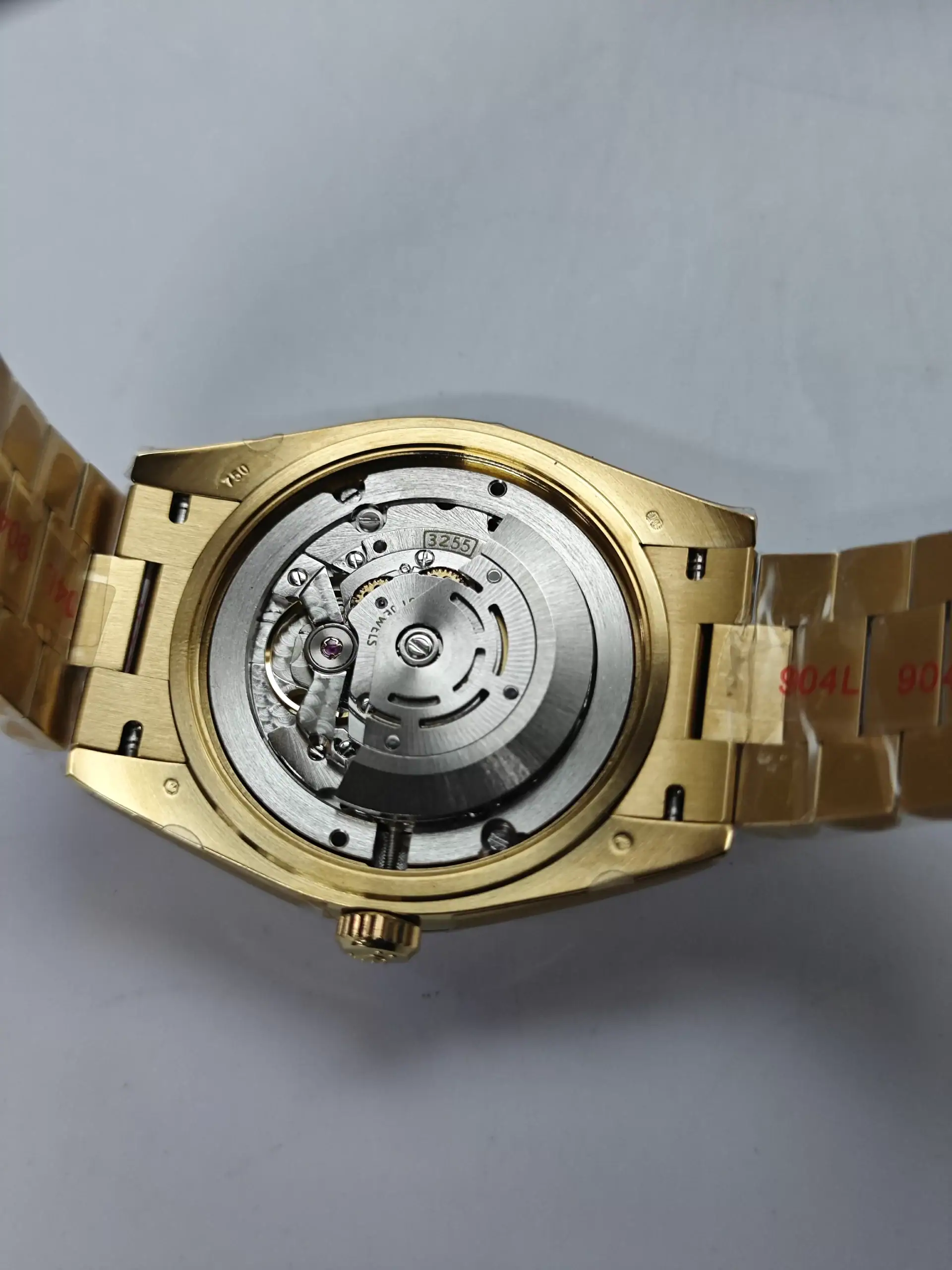 Clean Factory Rolex Day Date 40mm 228238 President Green Ombre Dial Yellow Gold Fluted Bezel 18k Gold Wrapped 904l Steel Best Edition 3255 Movement