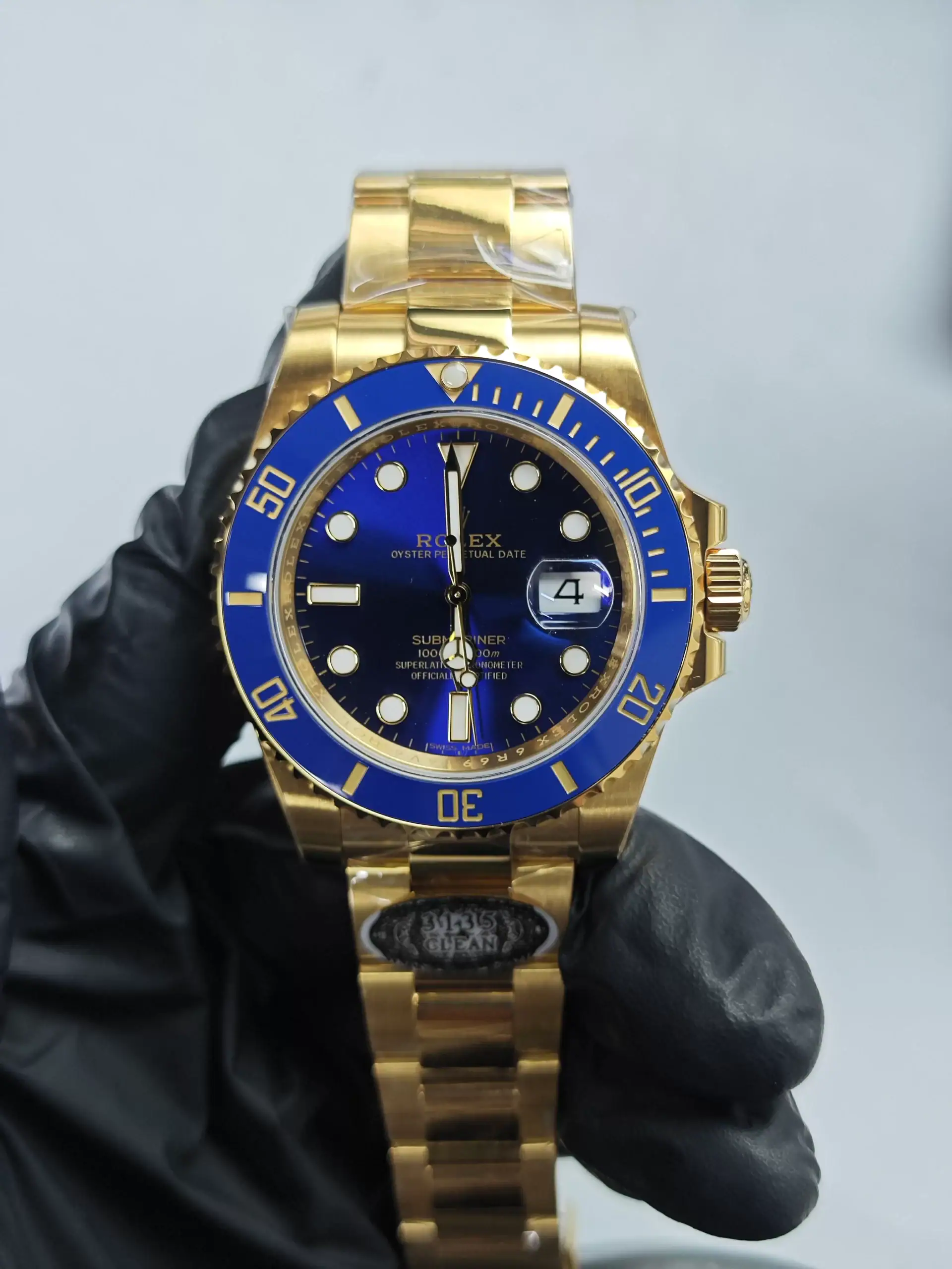 Clean Factory Rolex Submariner 126618lb 41mm Blue Dial Ceramic Bezel Gold Wrap 904l Steel Best Edition 3235 Movement