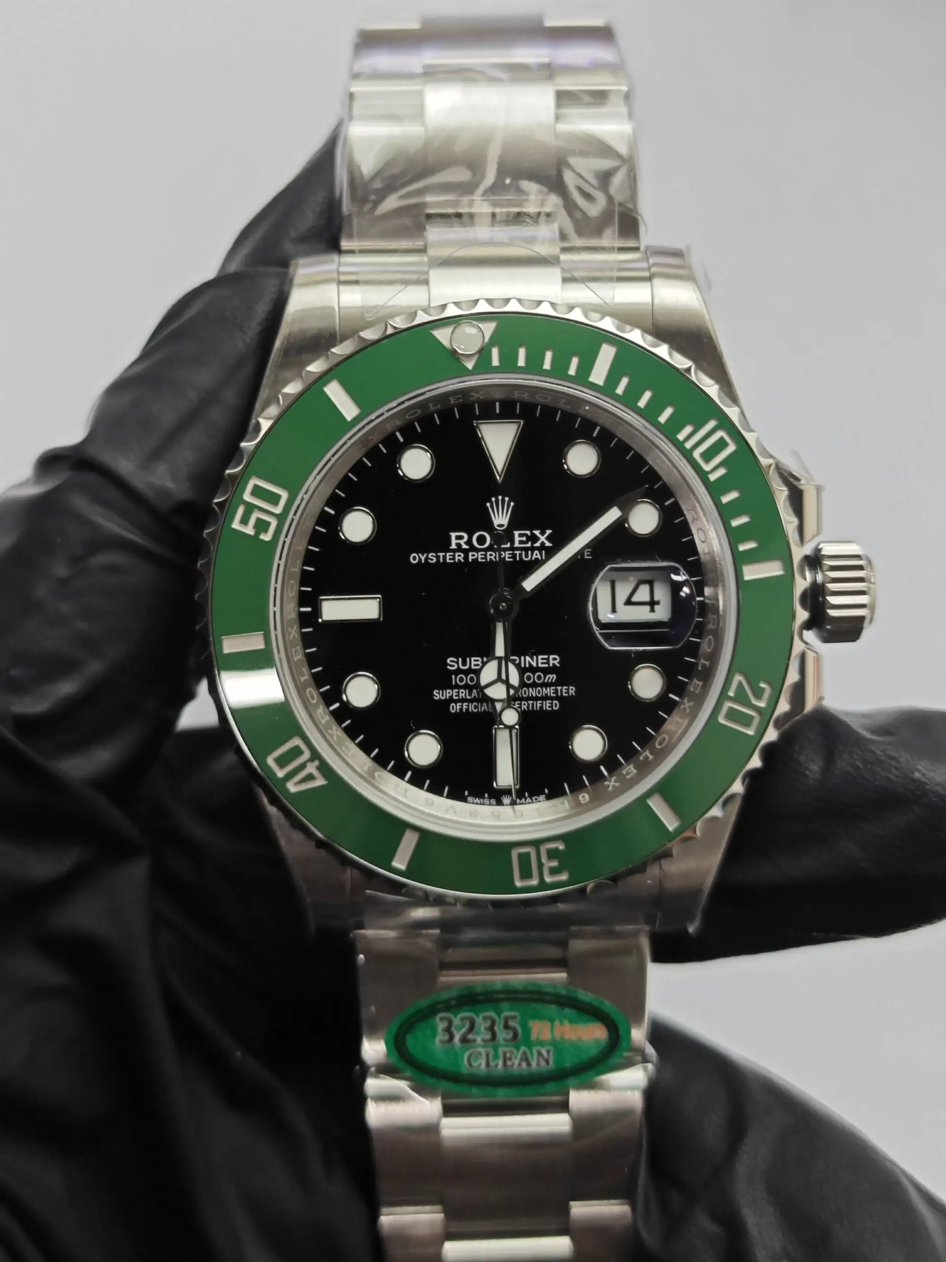 Clean Factory Rolex Submariner 126610lv 41mm Green Ceramic Bezel 904l Steel Best Edition 3235 Movement