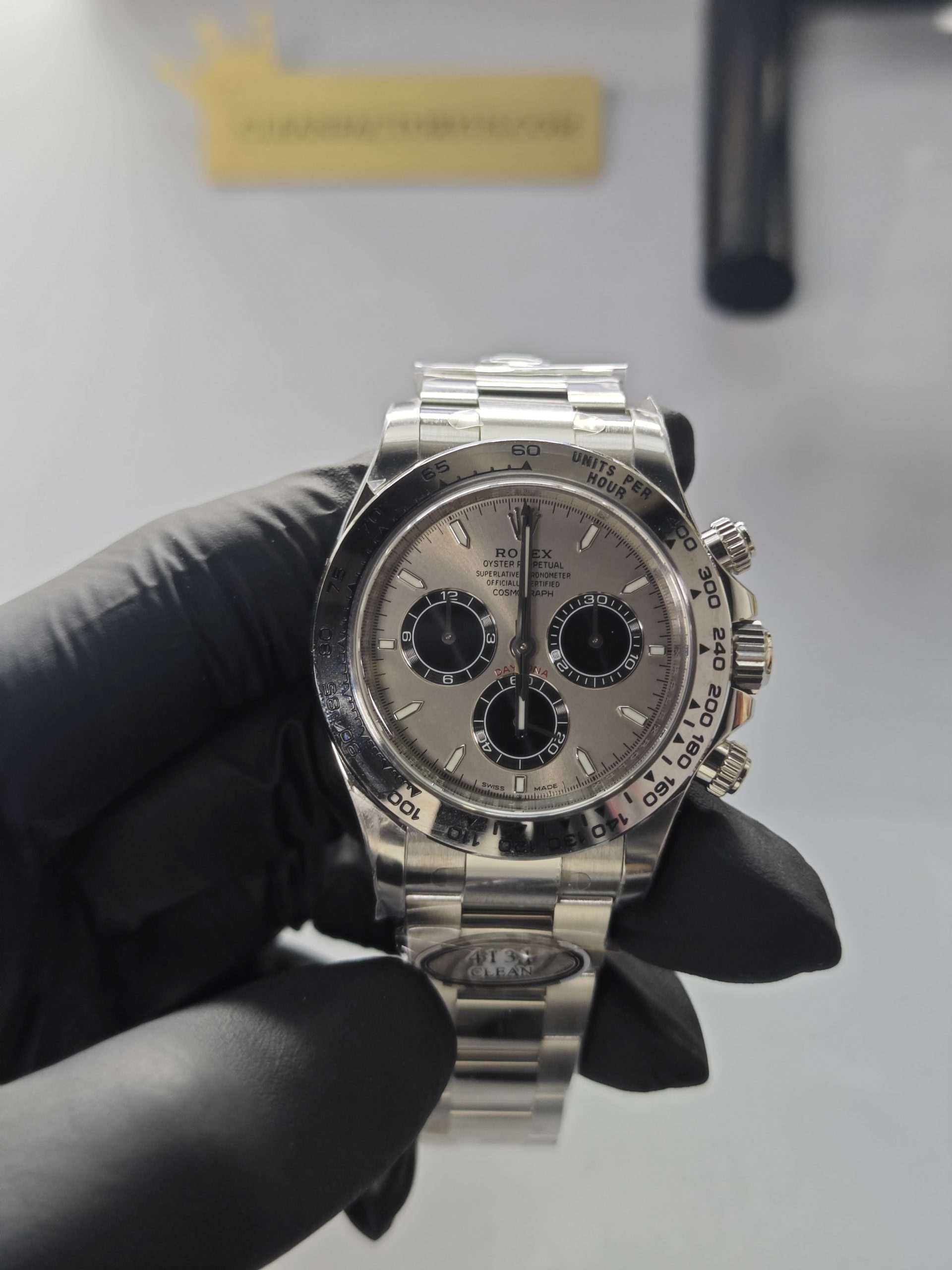 Clean Factory Daytona 126509 Grey Panda Dial, White Gold Bezel