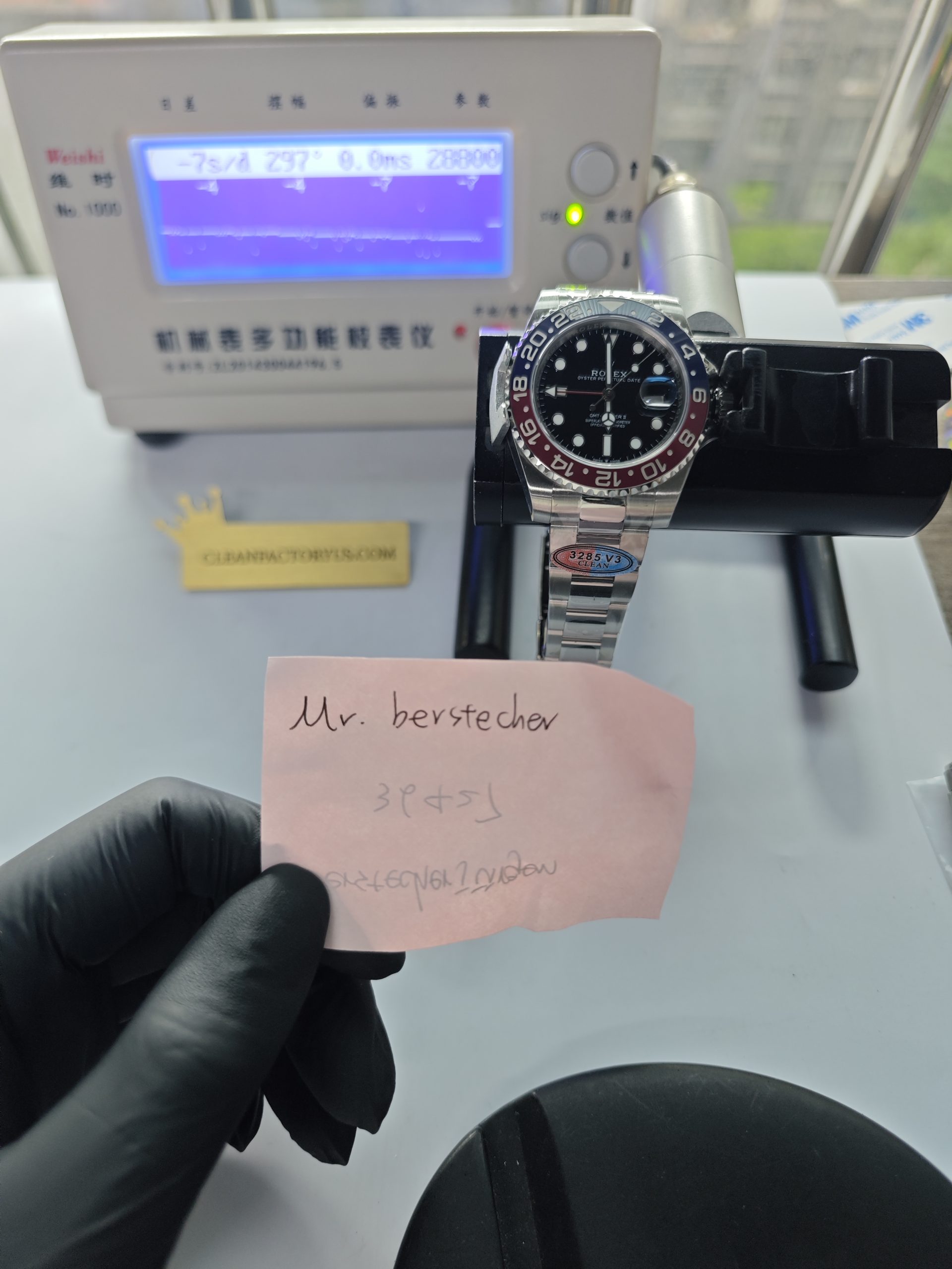 Clean Factory GMT Master II 126710BLRO Oyster, “Pepsi”Red/Blue Ceramic Bezel