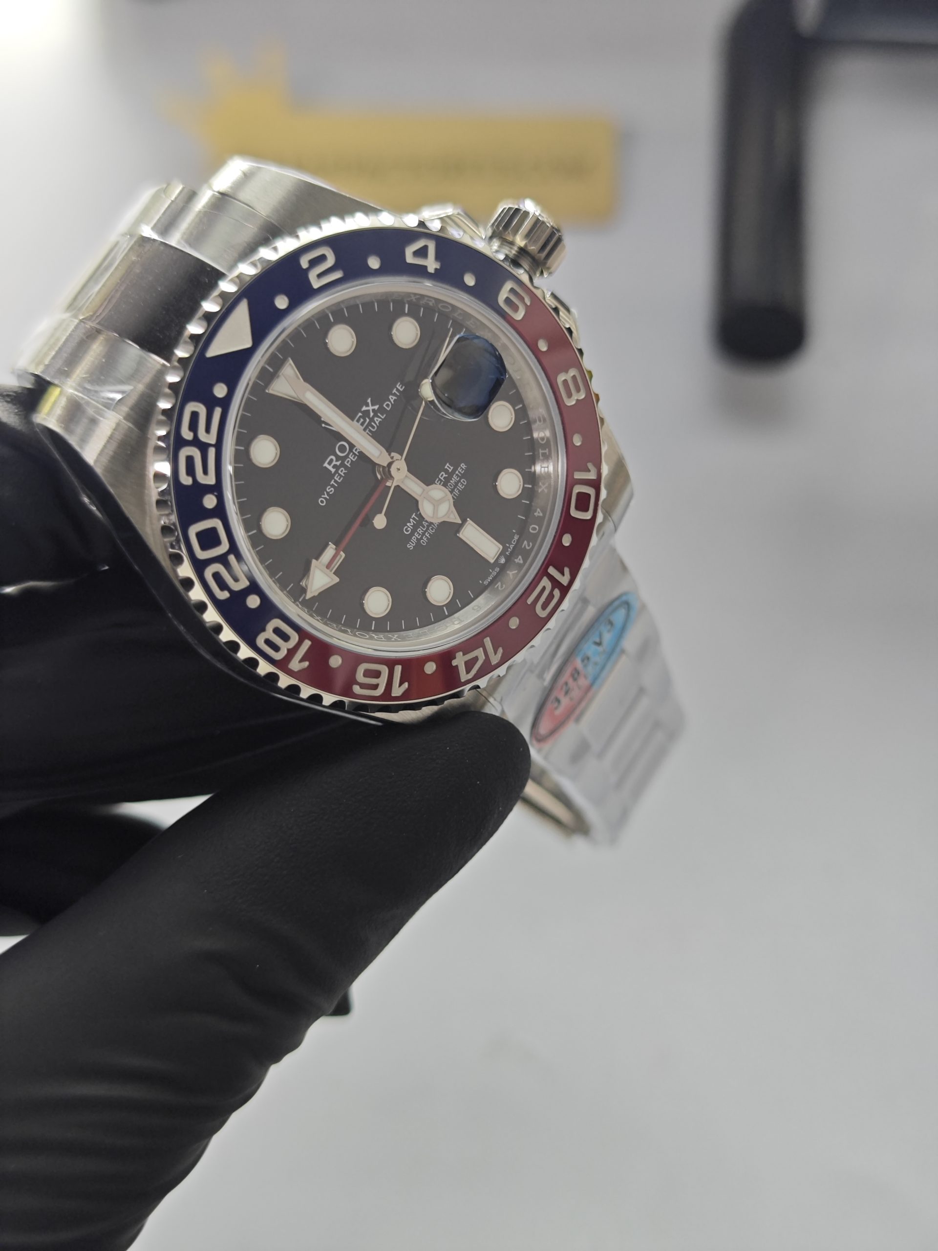 Clean Factory GMT Master II 126710BLRO Oyster, “Pepsi”Red/Blue Ceramic Bezel