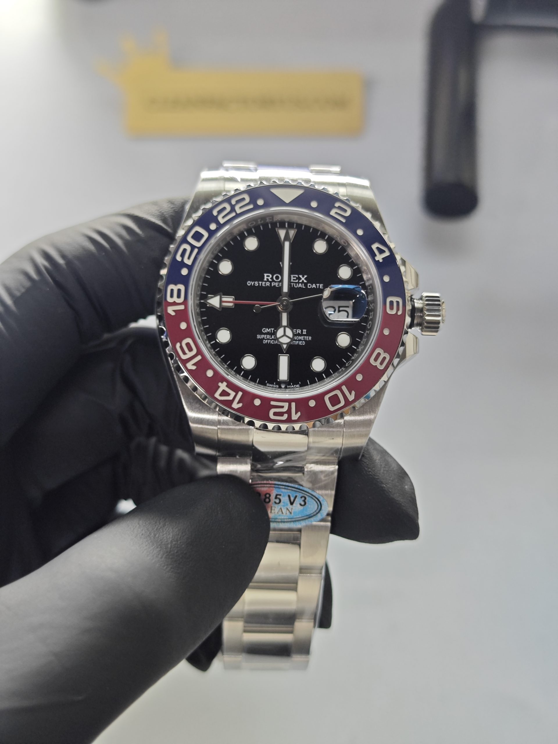 Clean Factory GMT Master II 126710BLRO Oyster, “Pepsi”Red/Blue Ceramic Bezel