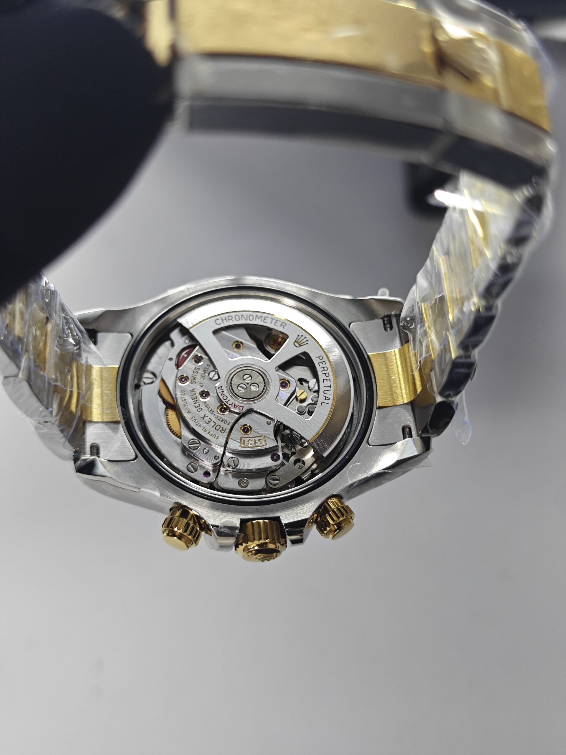 Clean Factory Daytona 126503 Black Dial, 2tone 18k Gold wrapped