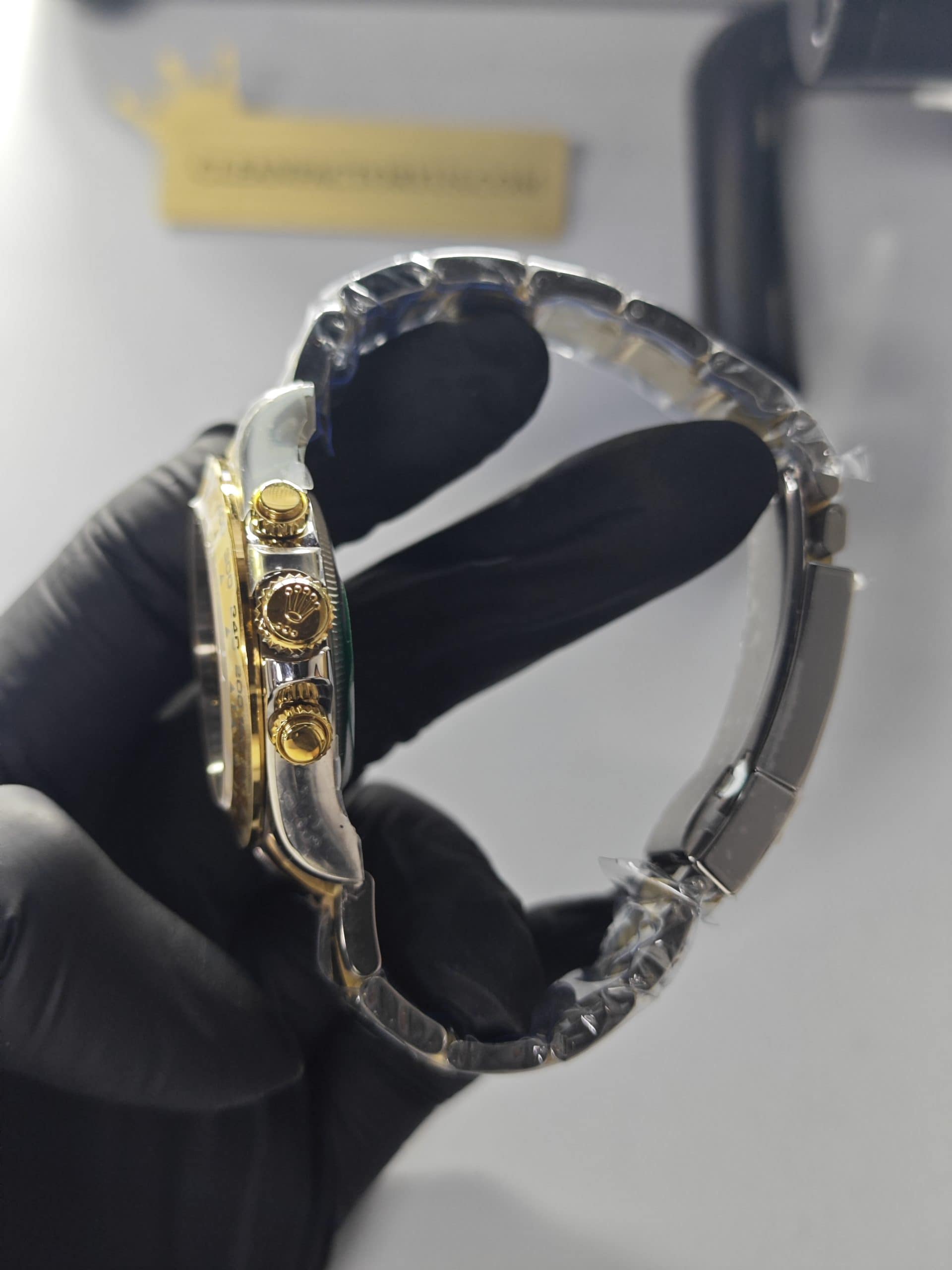 Clean Factory Daytona 126503 Black Dial, 2tone 18k Gold wrapped