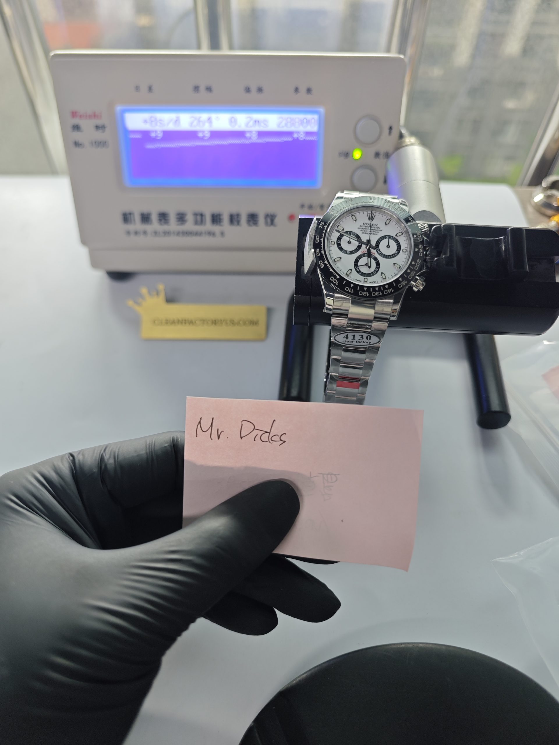 Clean Factory Rolex Daytona 116500ln White Panda Dial