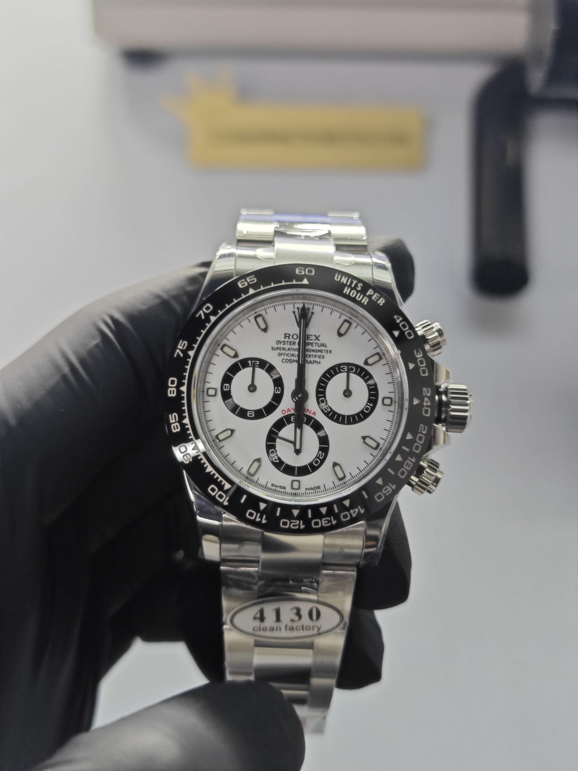 Clean Factory Rolex Daytona 116500ln White Panda Dial