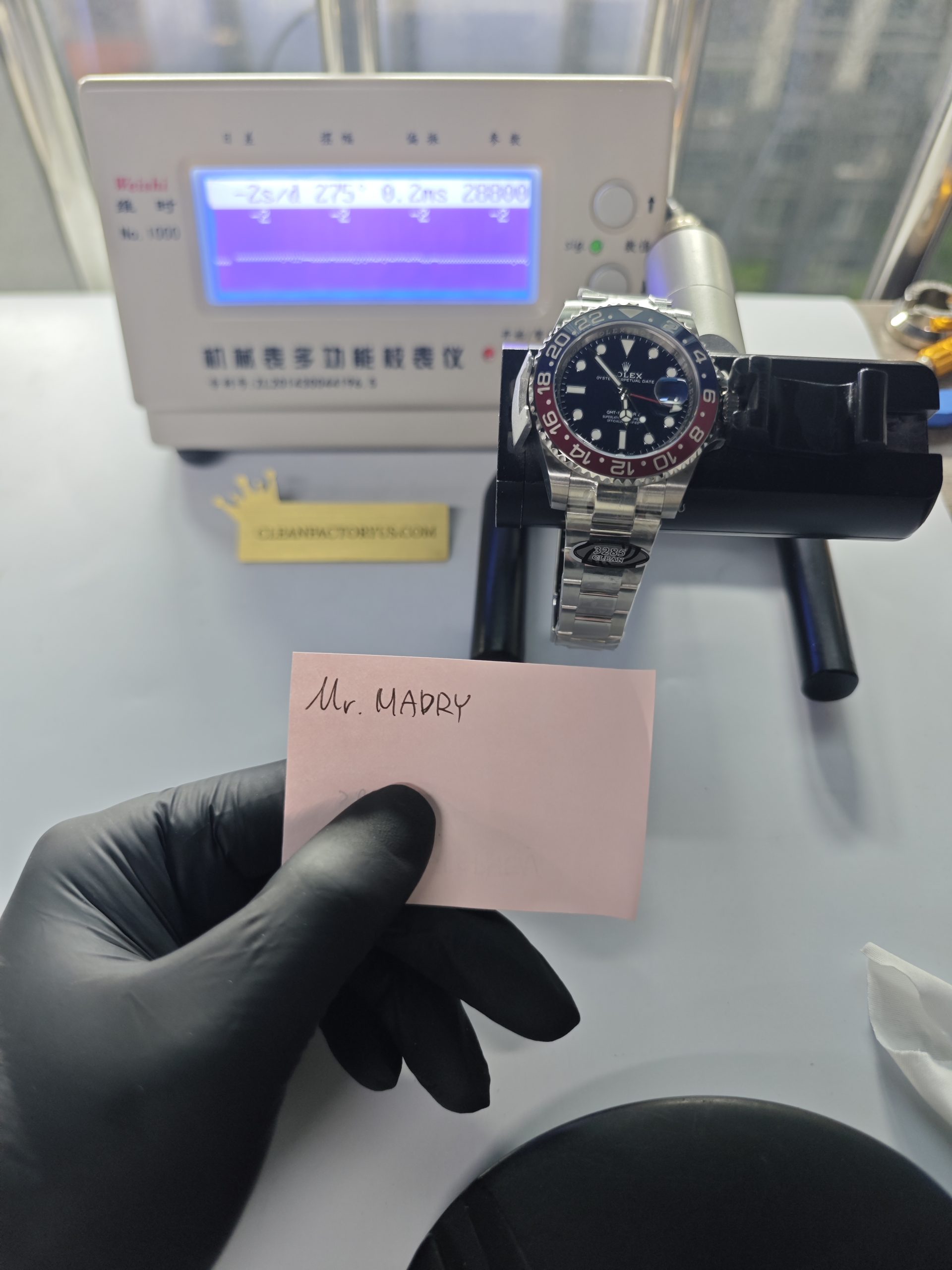 Clean Factory Rolex GMT Master II 126719 Oyster Blue Dial Pepsired