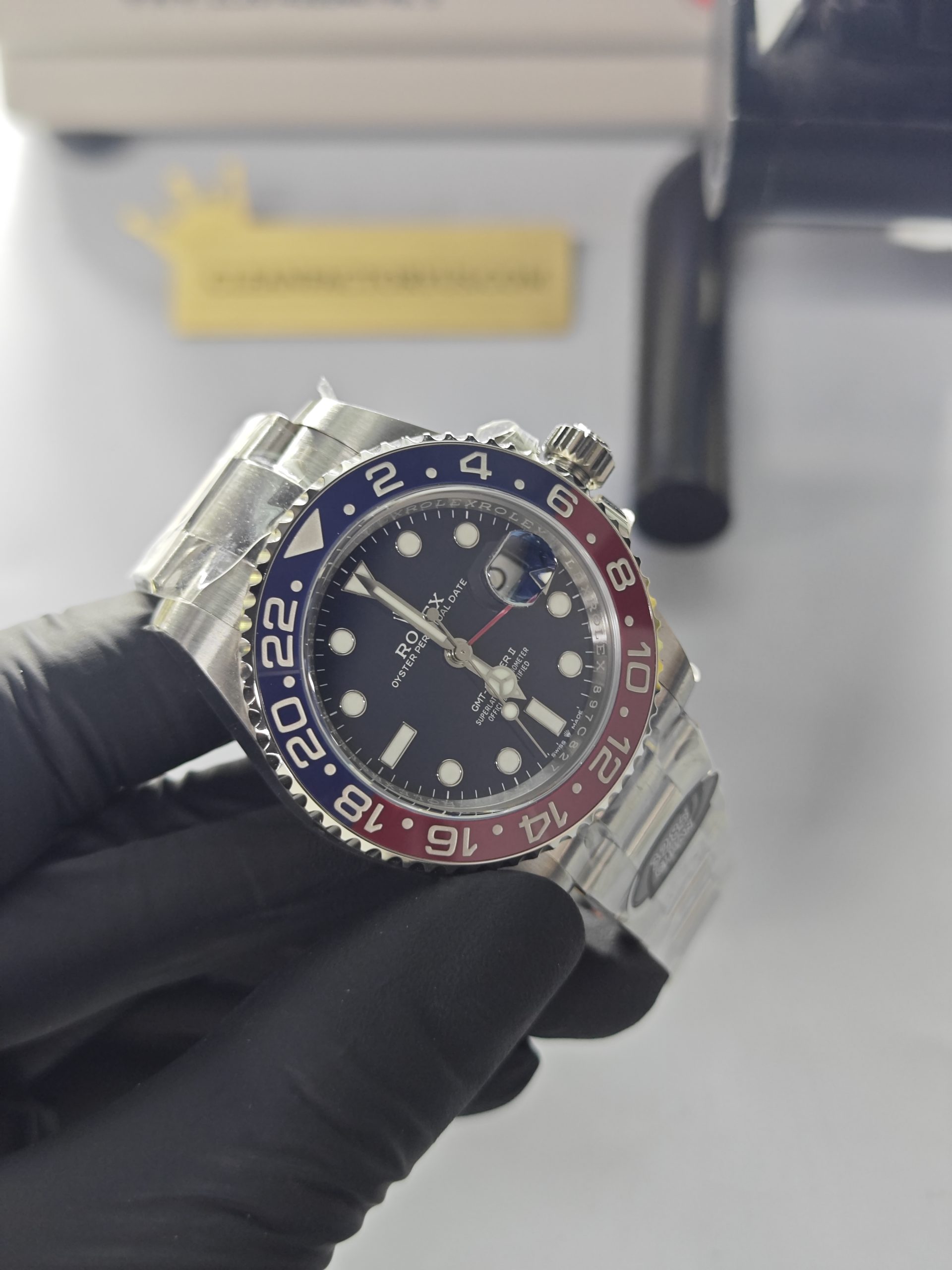 Clean Factory Rolex GMT Master II 126719 Oyster Blue Dial Pepsired