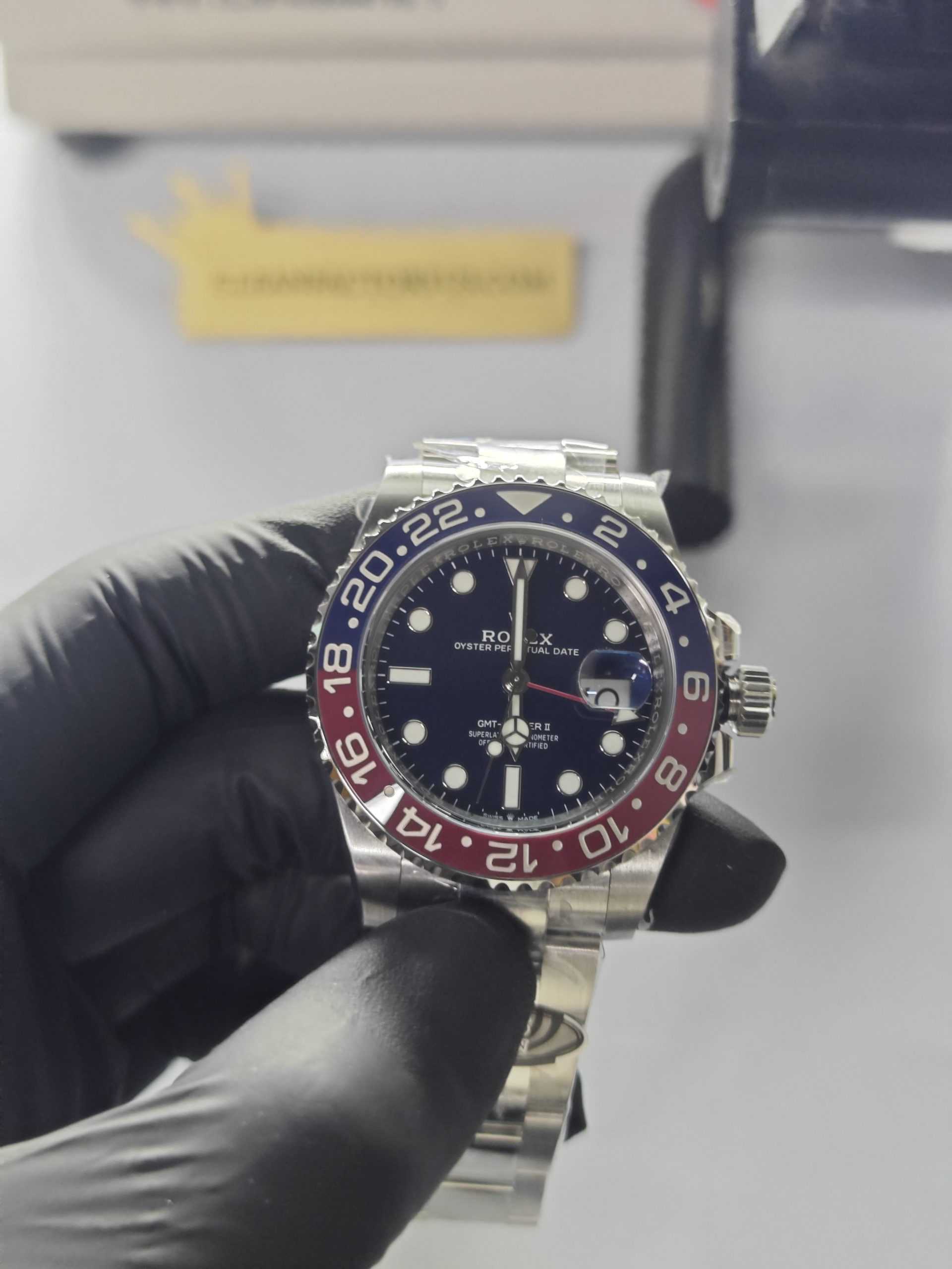 Clean Factory Rolex GMT Master II 126719 Oyster Blue Dial Pepsired
