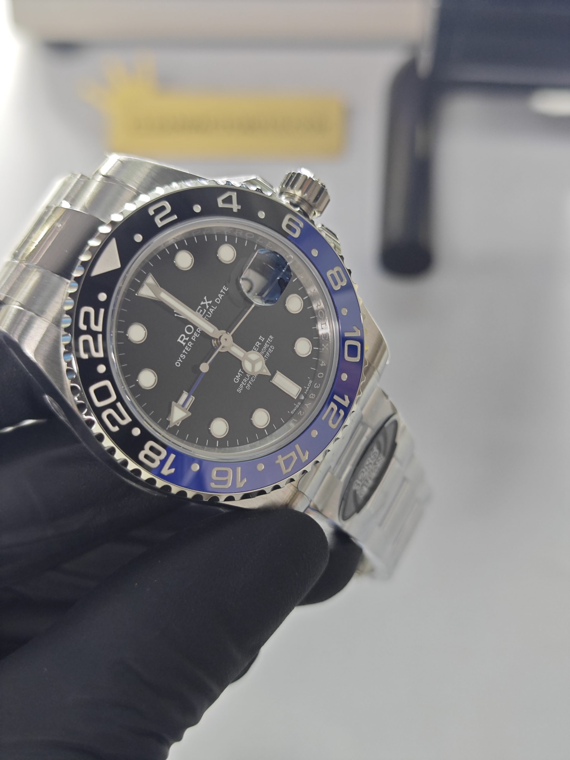 Clean Factory GMT Master II 126710BLNR Oyster, “BATMAN”Black/Blue Ceramic Bezel