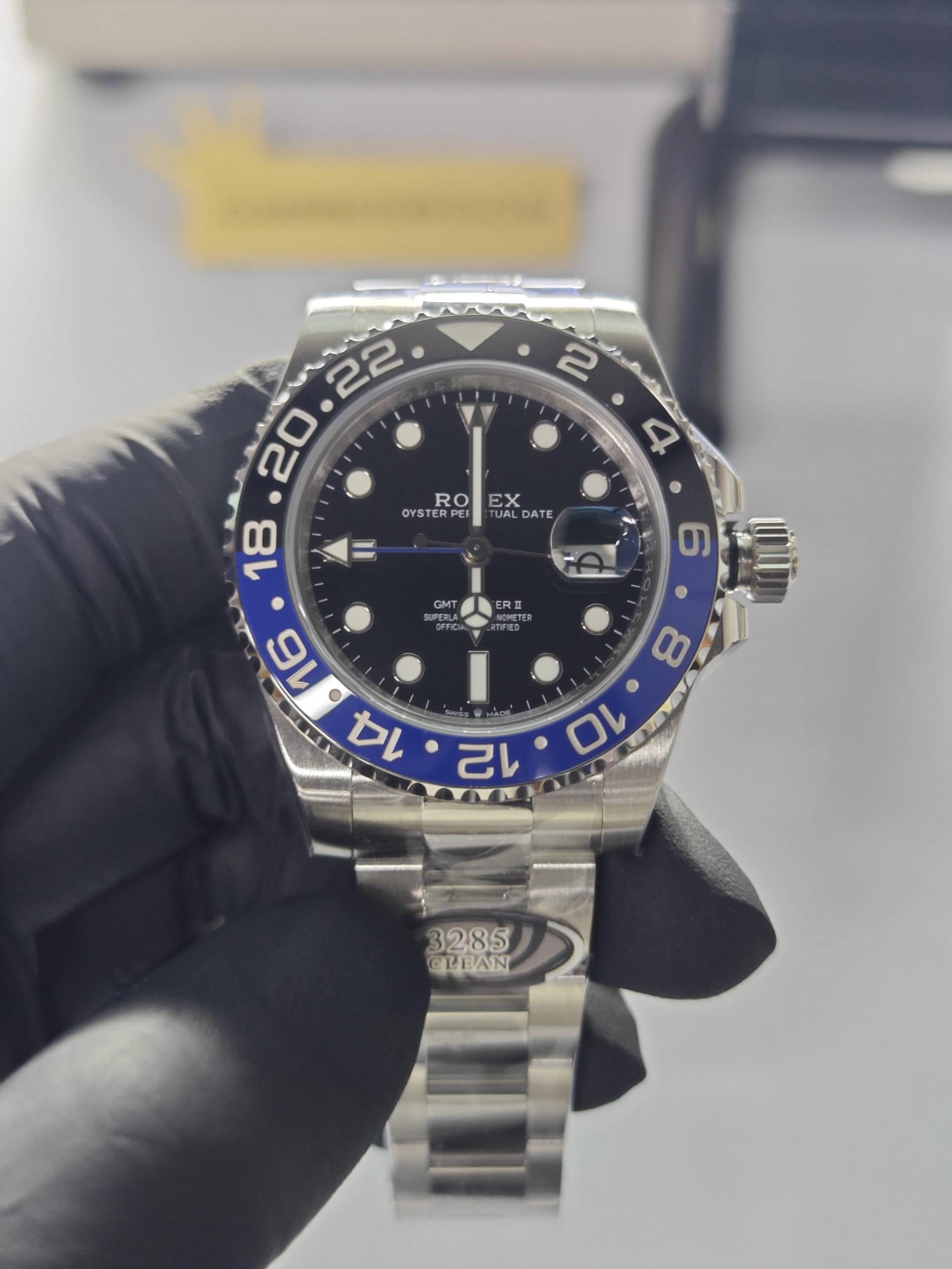 Clean Factory GMT Master II 126710BLNR Oyster, “BATMAN”Black/Blue Ceramic Bezel