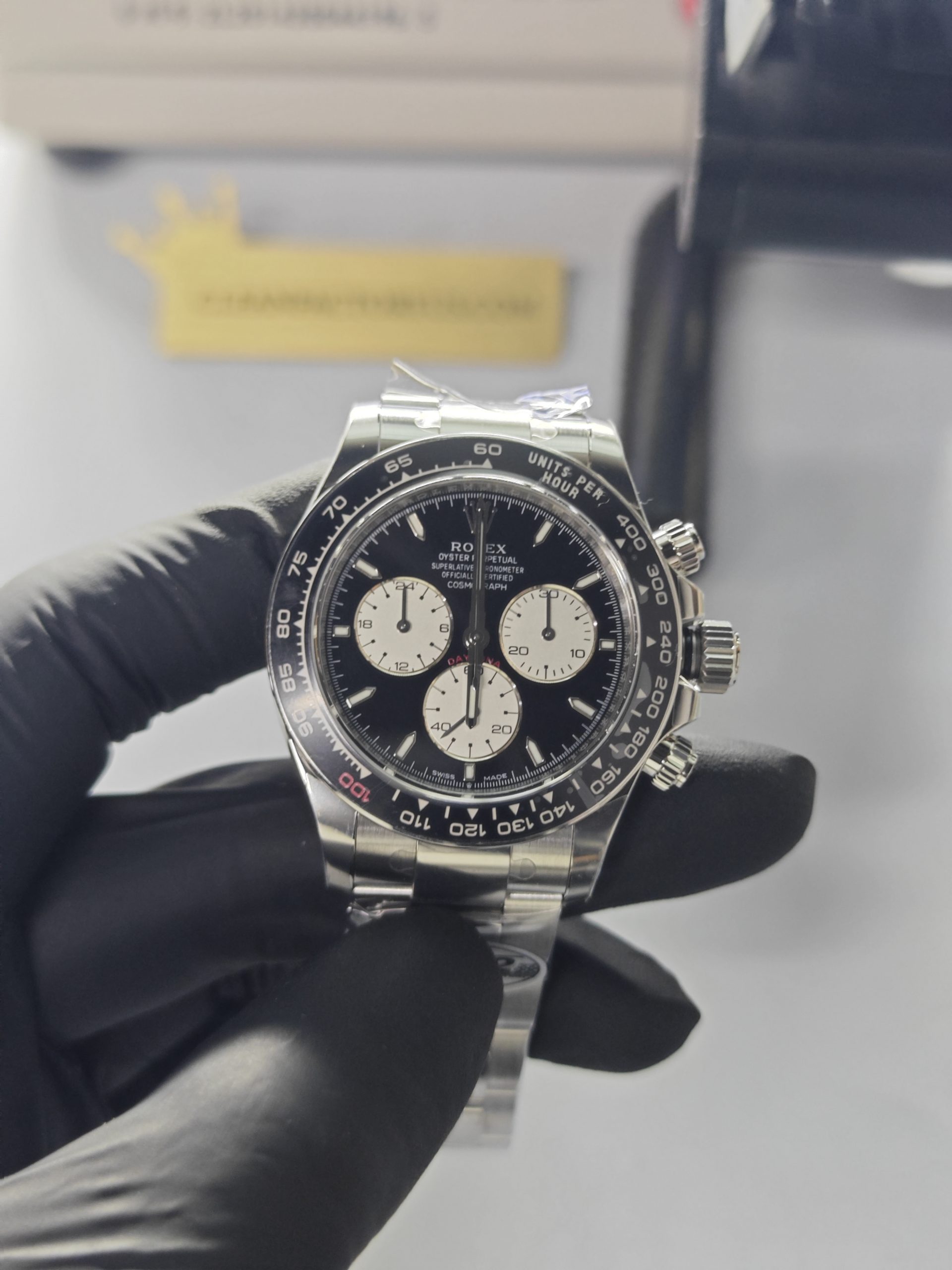 Clean Factory Daytona “Le Mans” 126529LN Black Panda Dial,Black Ceramic Bezel