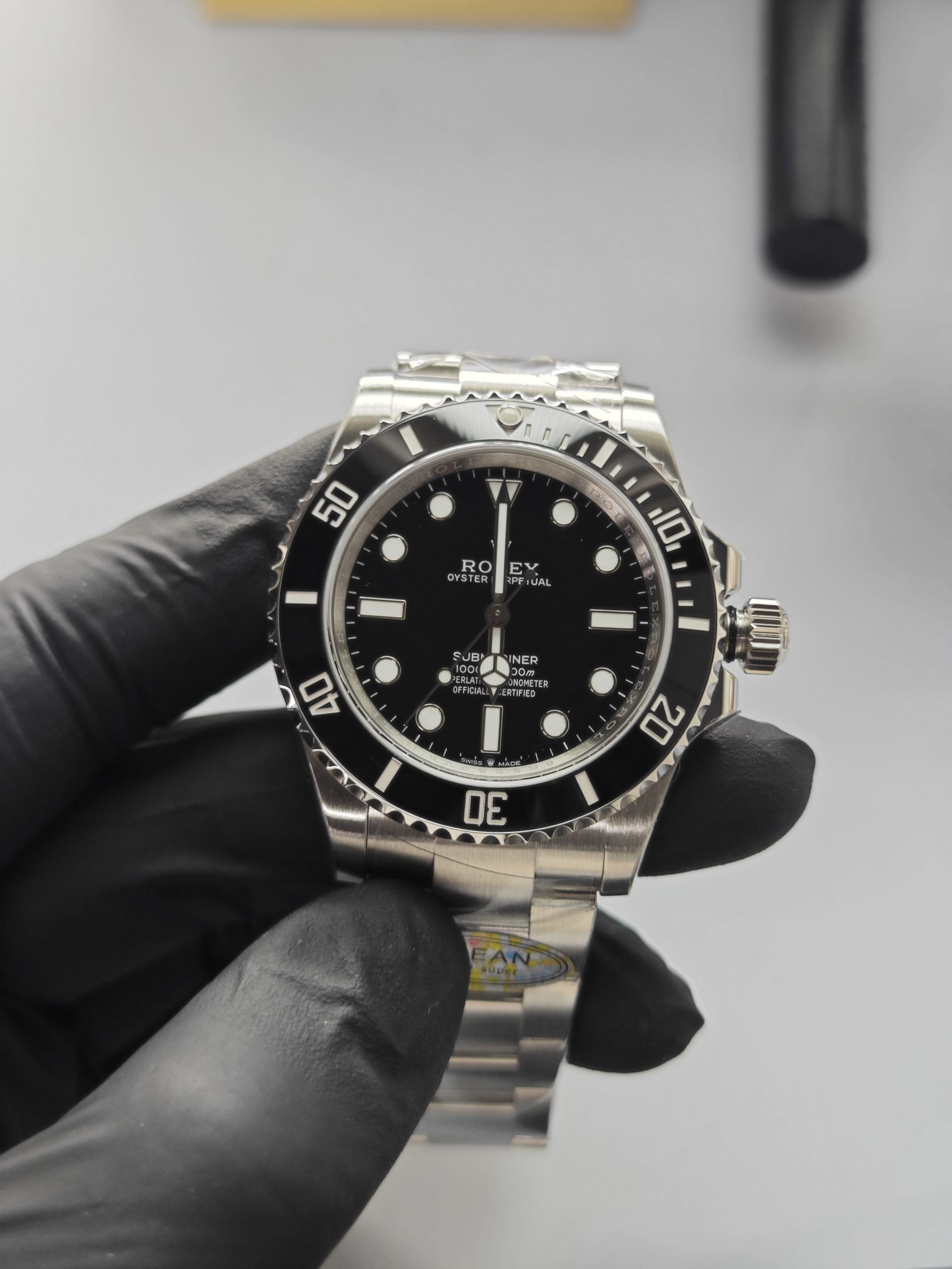 Clean Factory Rolex Submariner 124060  No Date 41mm Black Ceramic Bezel