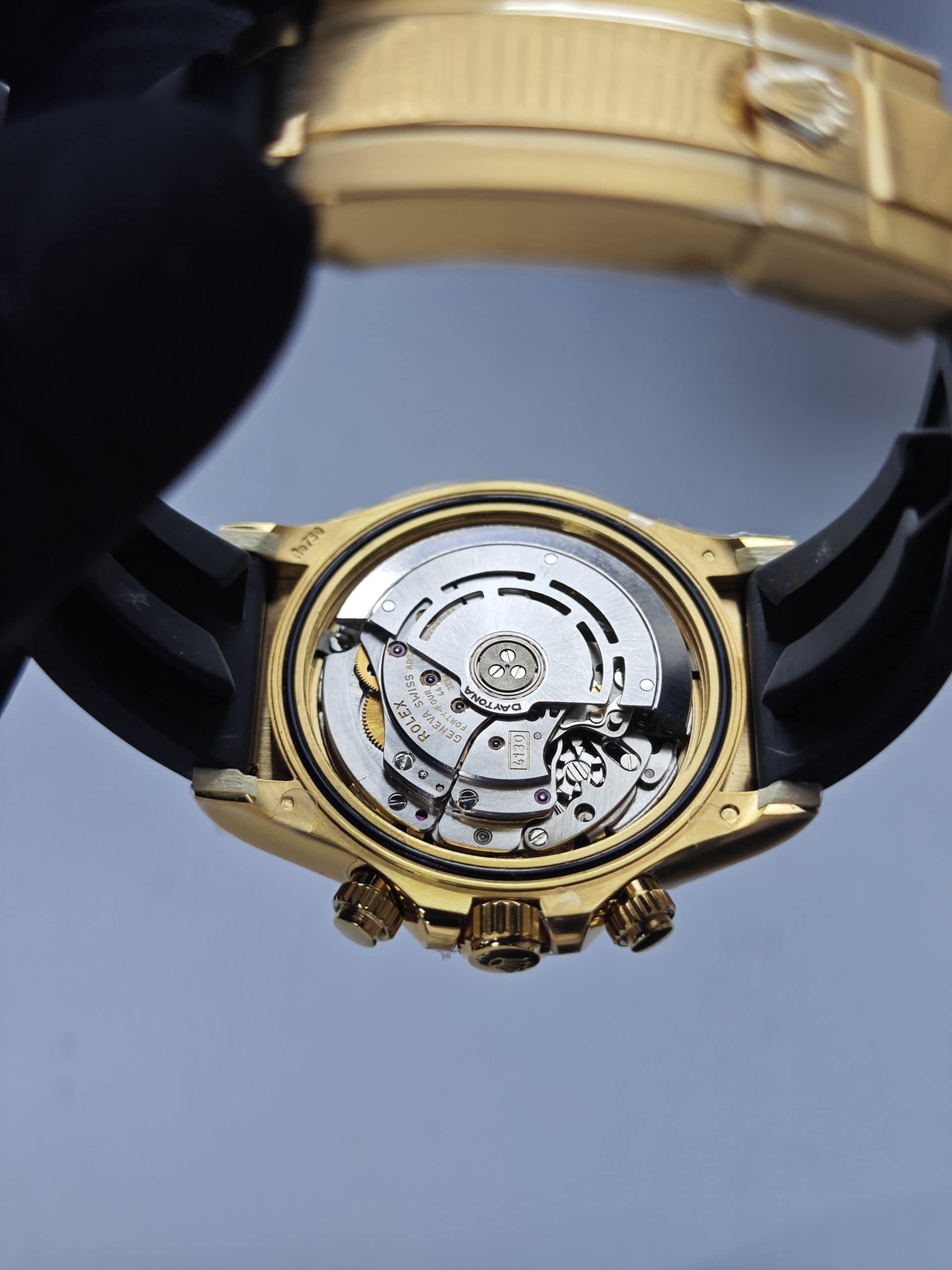 Clean Factory 116518LN Champagne Panda Dial”Pikachu”, Rubber Strap, Cerachrom Bezel, Yellow Gold wrapped