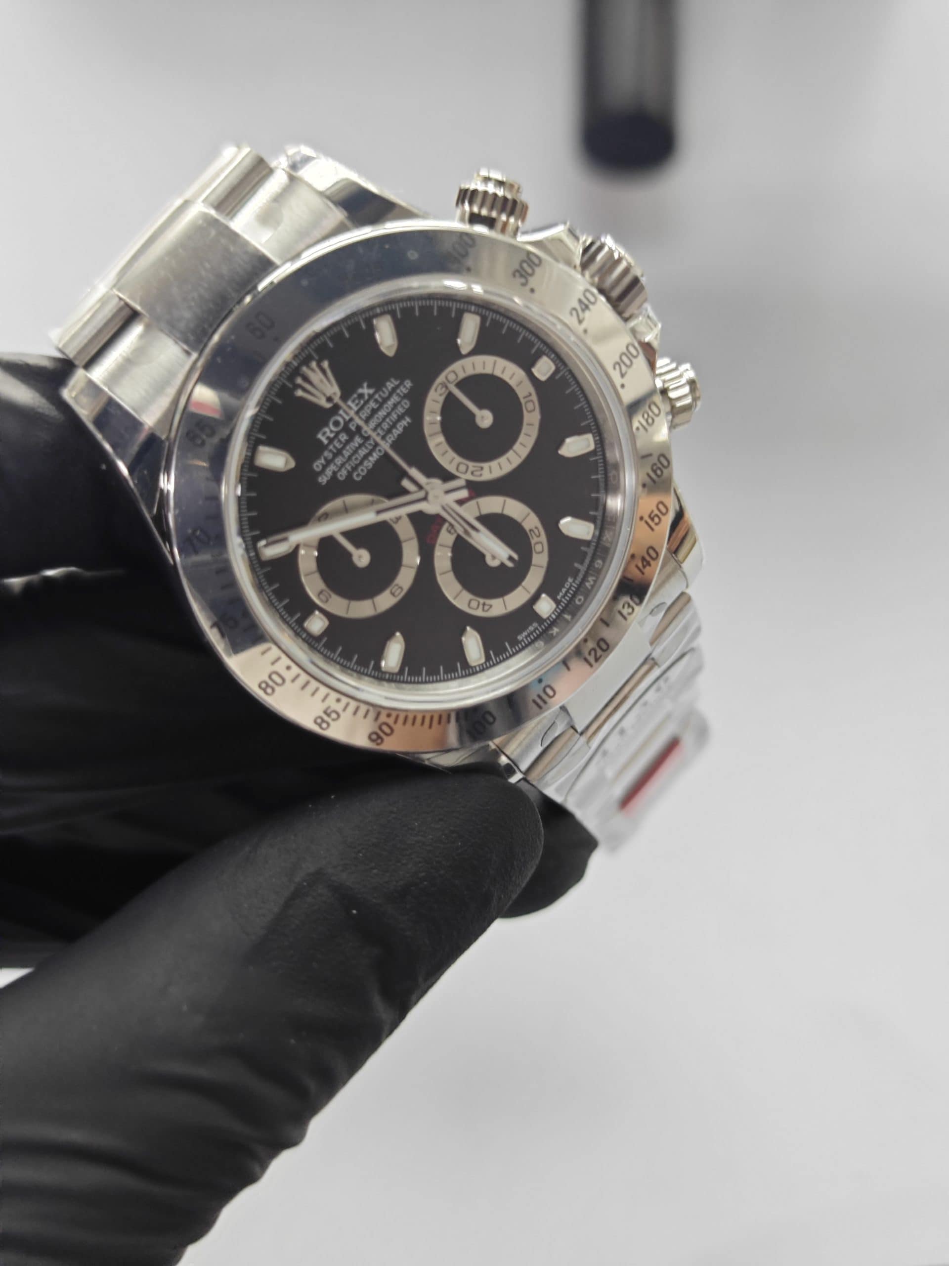 Clean Factory Daytona 116520 40mm Black Dial, 904L Steel Bezel