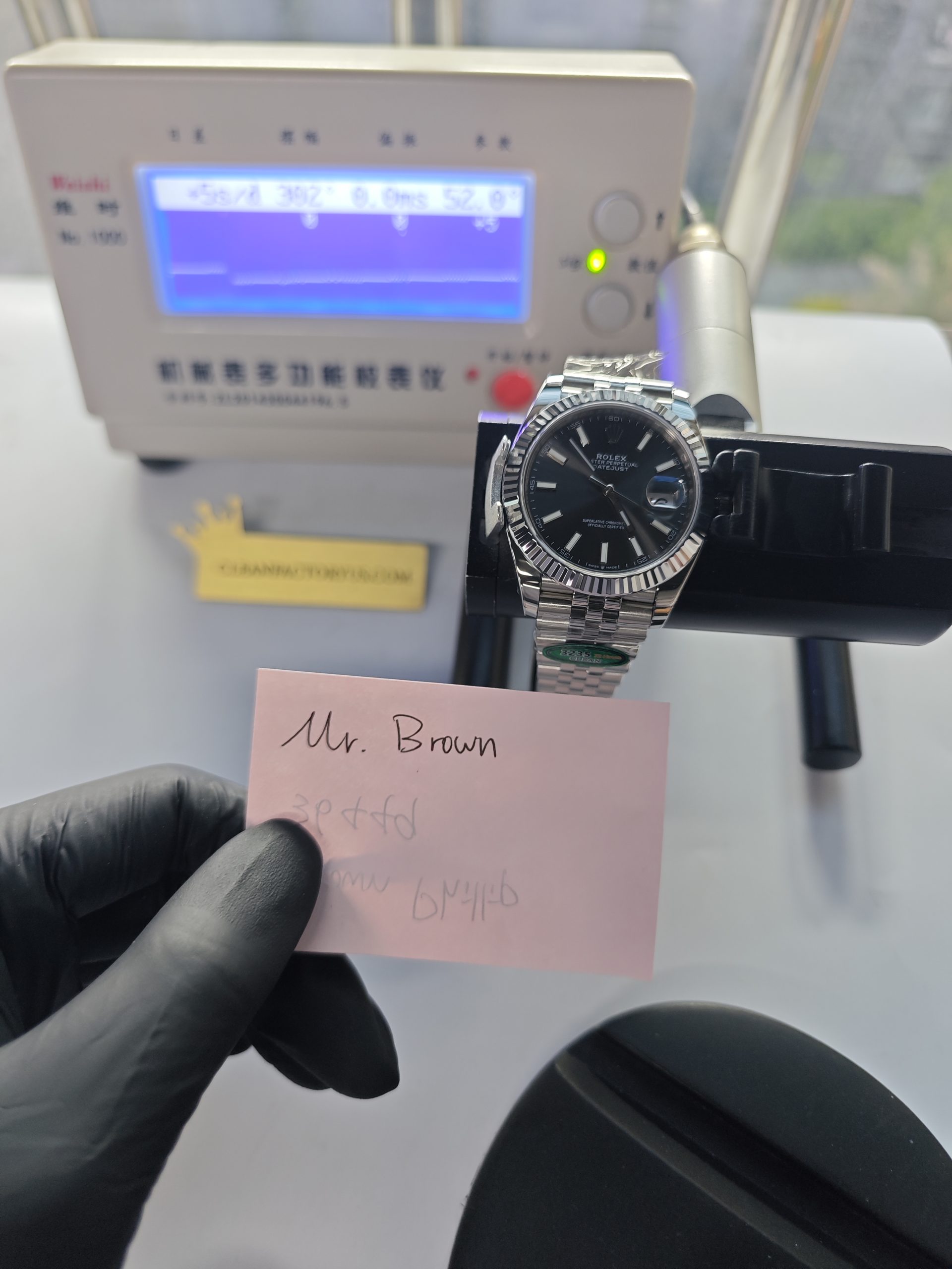 Clean Factory Datejust 41mm Jubilee Grey Dial, White Gold Fluted Bezel
