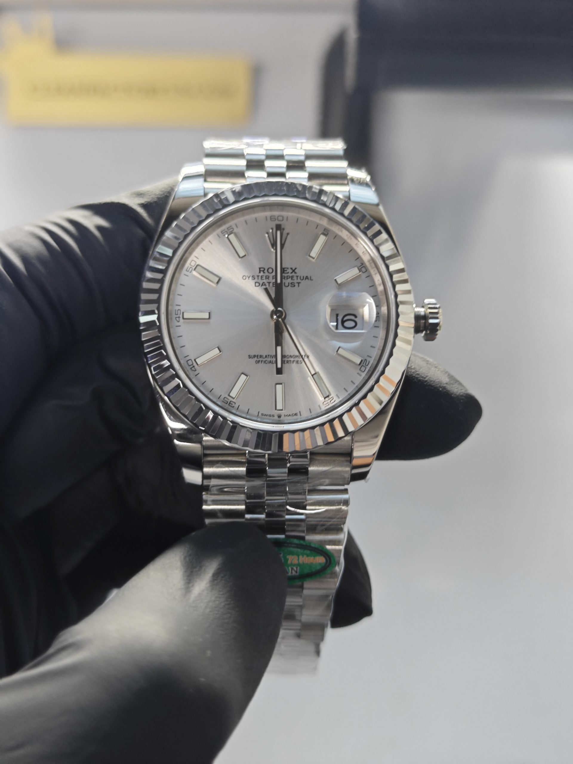 Clean Factory Datejust 41mm 126334Jubilee Silver Dial, White Gold Fluted Bezel