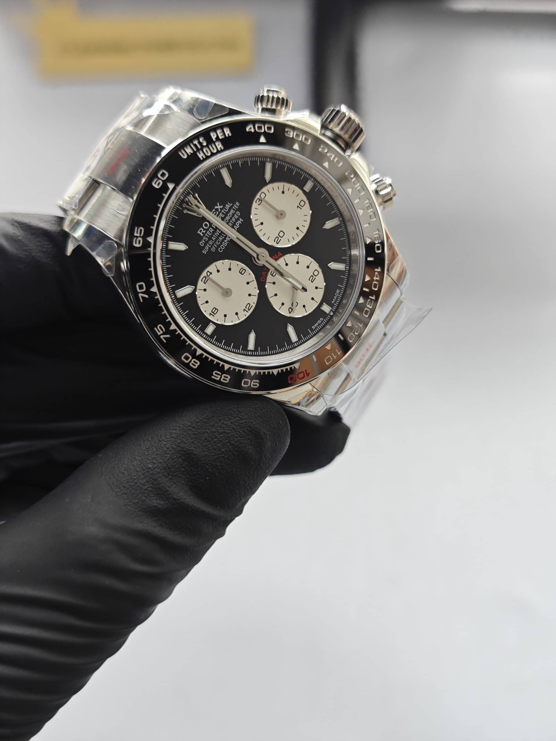 Clean Factory Daytona Le Mans 126529ln Black Panda Dial Chestnut Brown Ceramic Bezel
