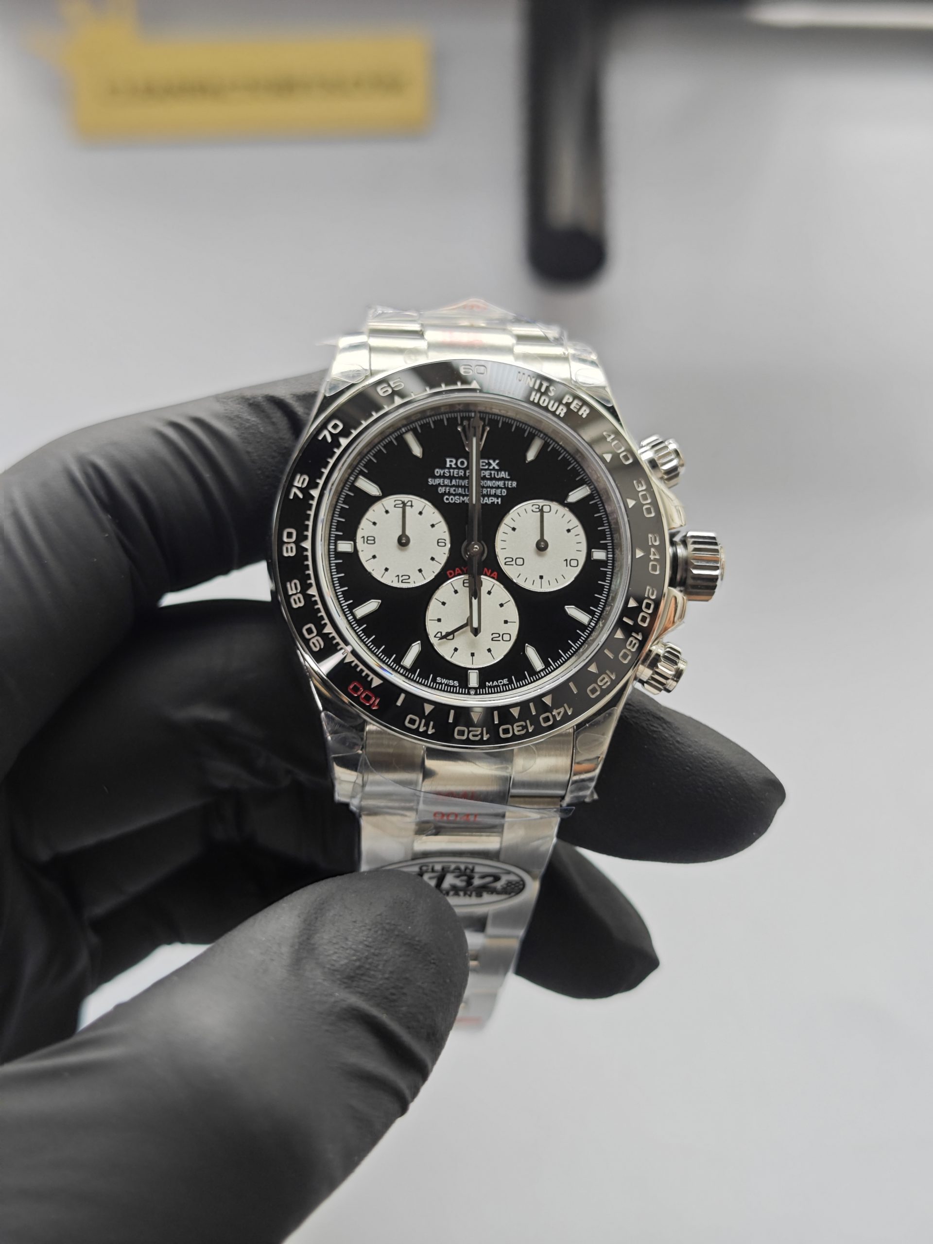 Clean Factory Daytona Le Mans 126529ln Black Panda Dial Chestnut Brown Ceramic Bezel