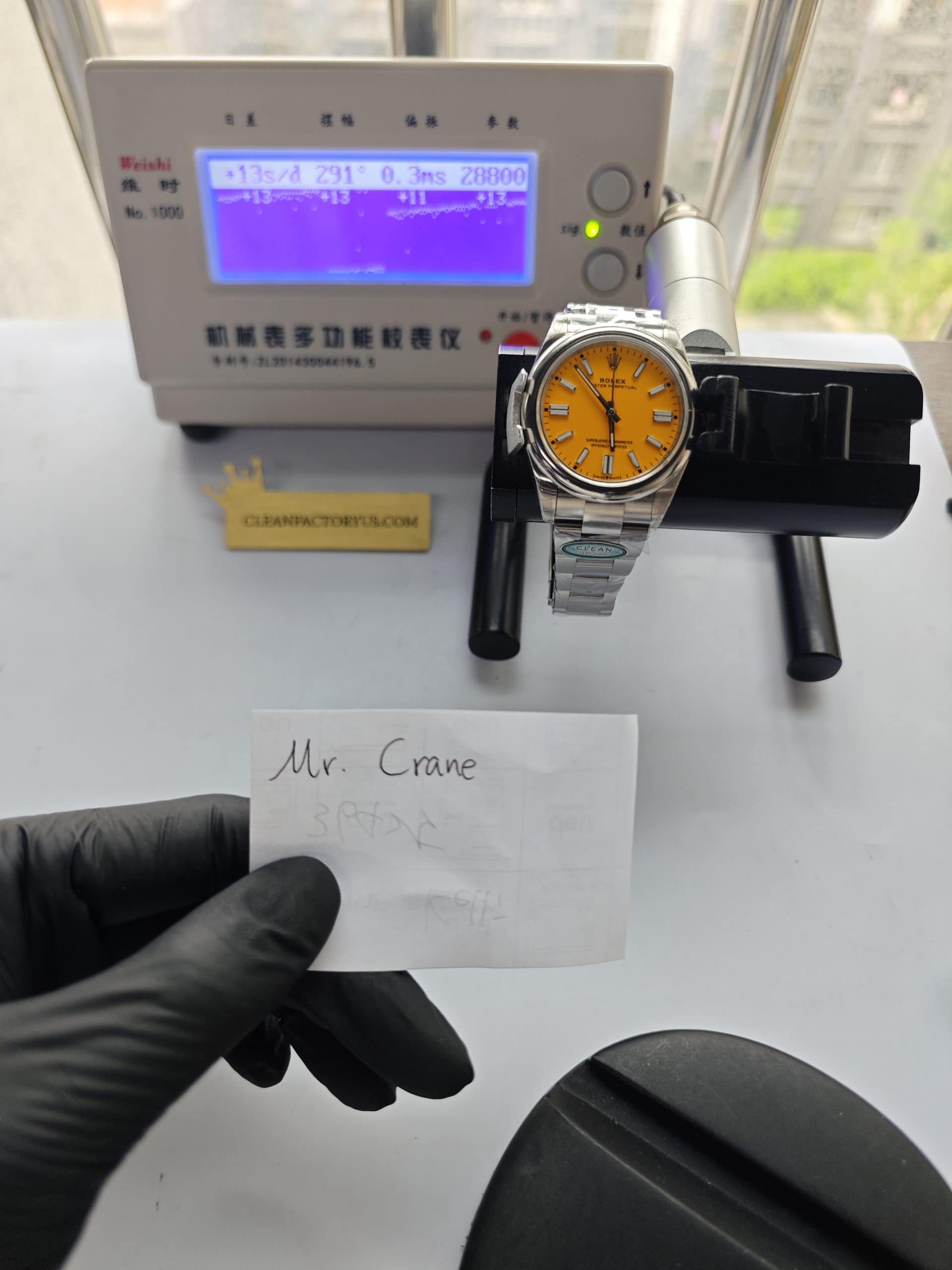 Clean Factory Oyster Perpetual 41mm 124300 Yellow Dial