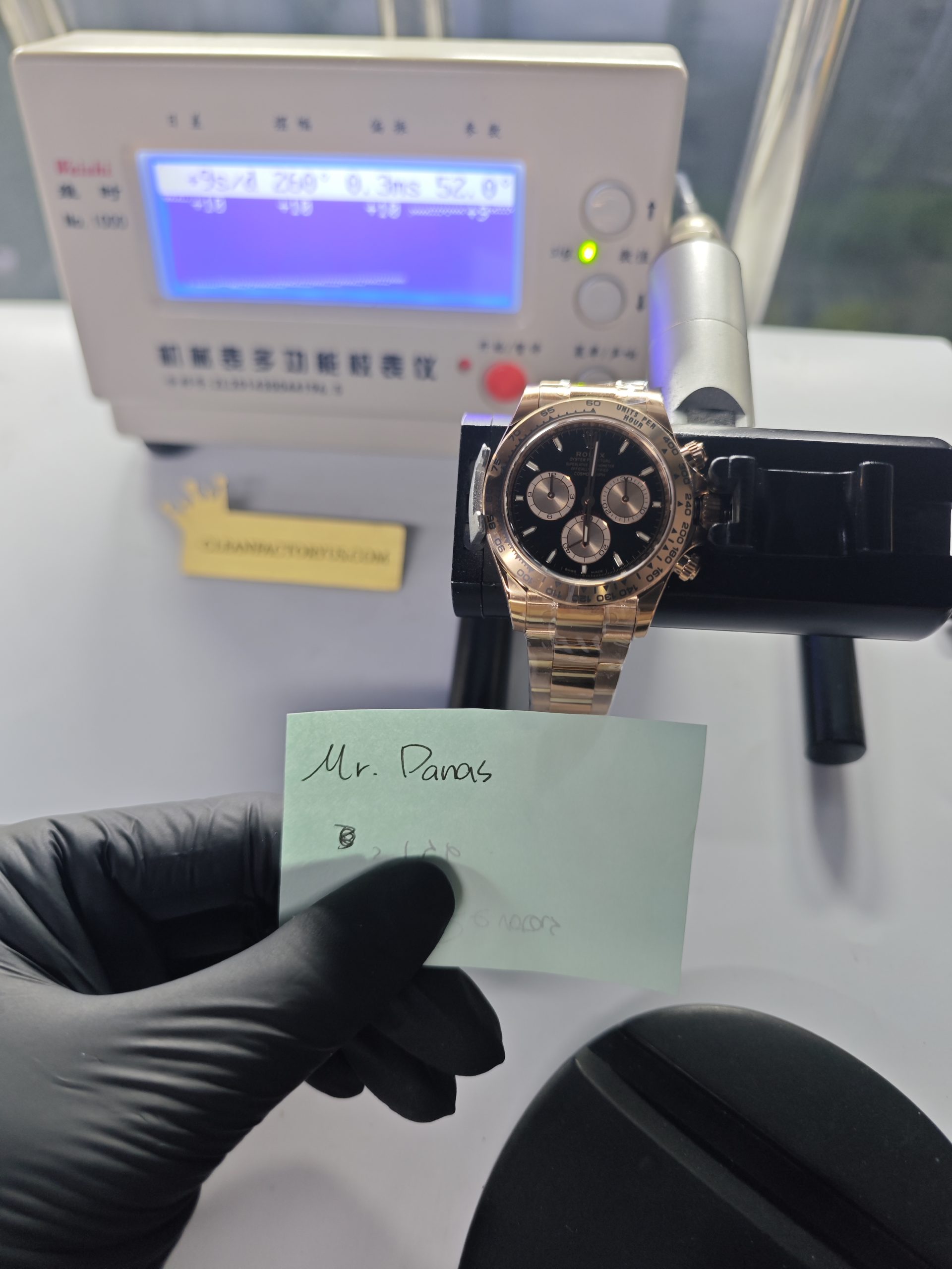 Clean Factory Rolex Daytona 126505 Black Panda Dial Rosegold Bezel Rose Gold Wrapped 904l Steel Best Edition 4131 Movement