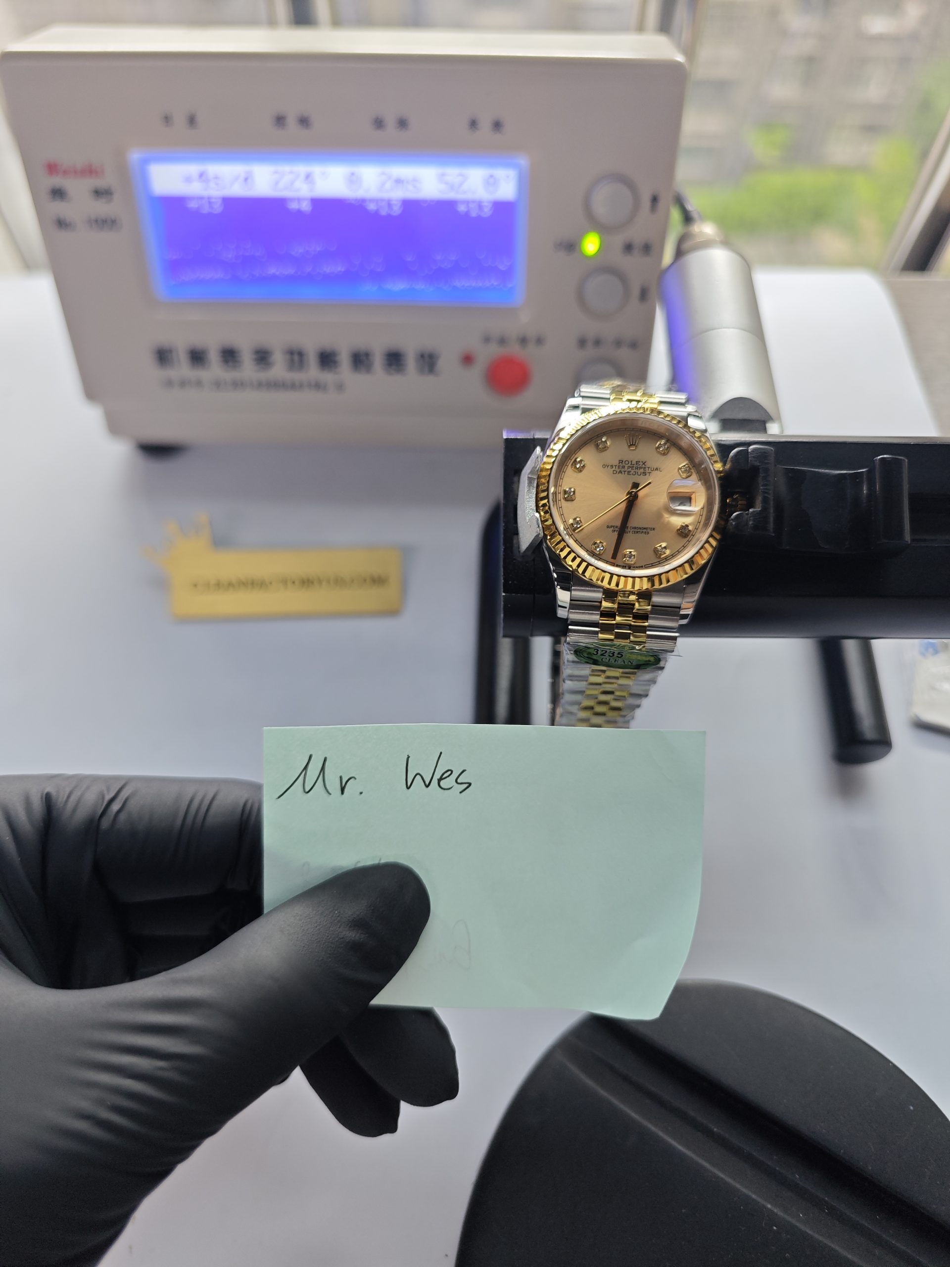 Clean Factory Datejust 36mm 126233Jubilee Two-Tone, Gold Diamond Dial, Gold Fluted Bezel