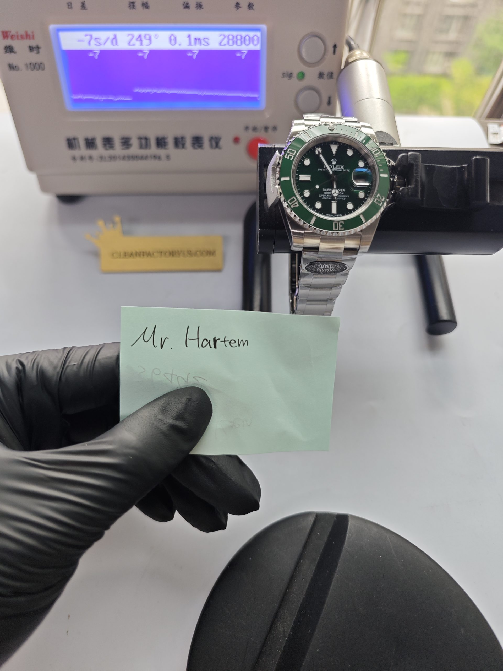 Clean Factory Rolex Submariner 116610lv Hulk Green Dial 40mm Ceramic Bezel
