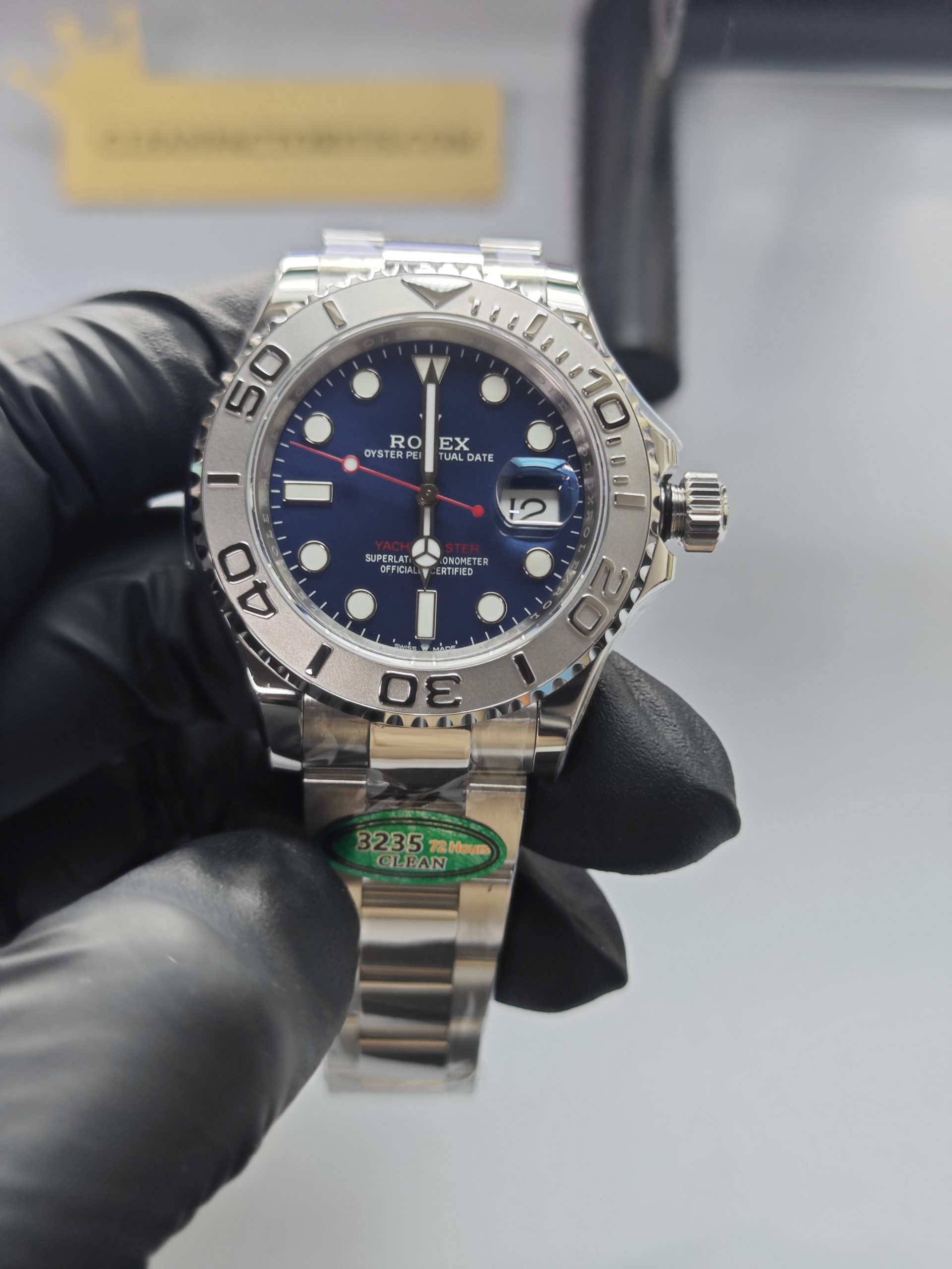 Clean Factory Rolex Yacht Master 126622 40mm Blue Dial Platinum Bezel