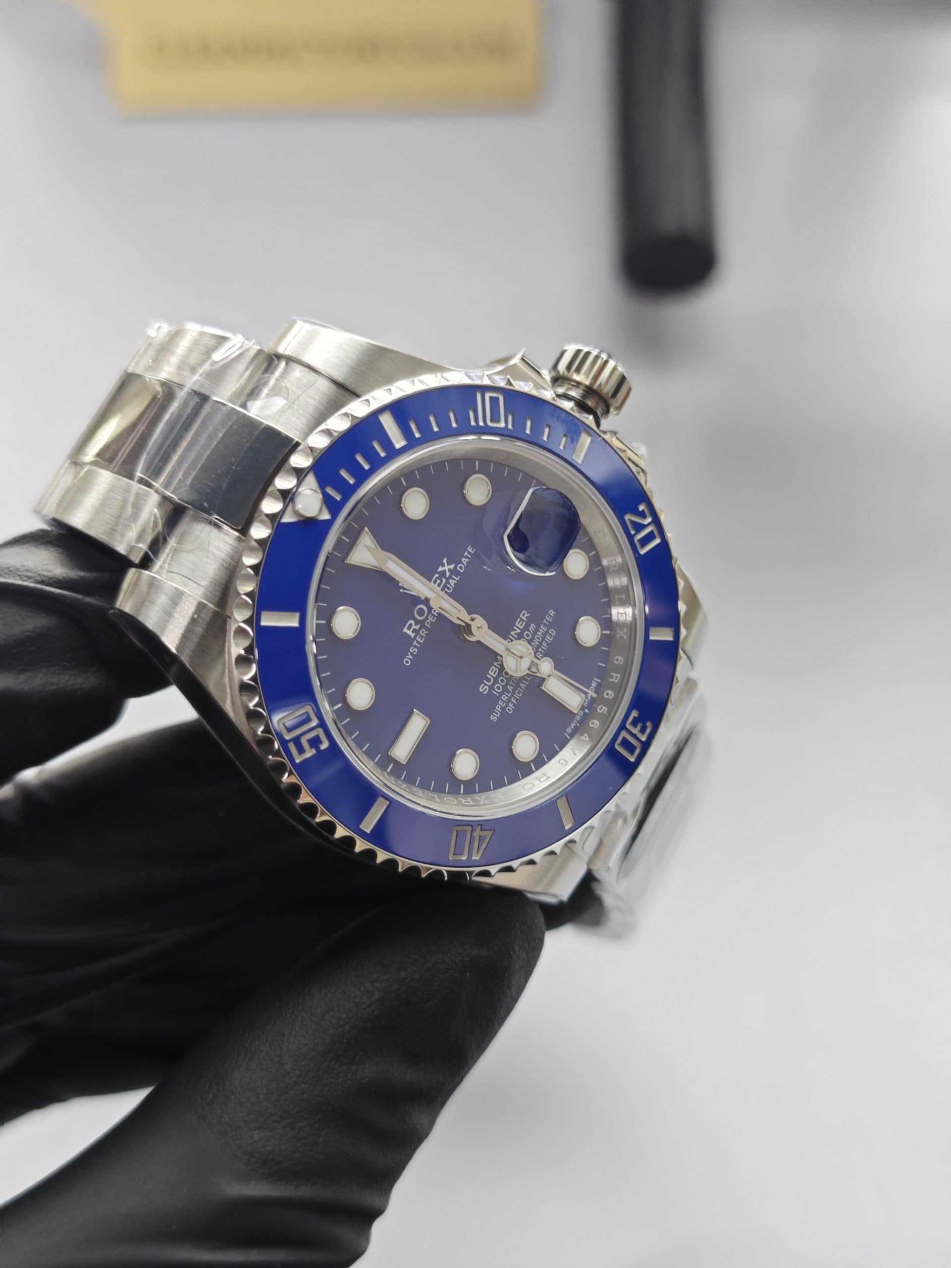 Clean Factory Rolex Submariner 116619lb 40mm Blue Dial Smurf Ceramic Bezel