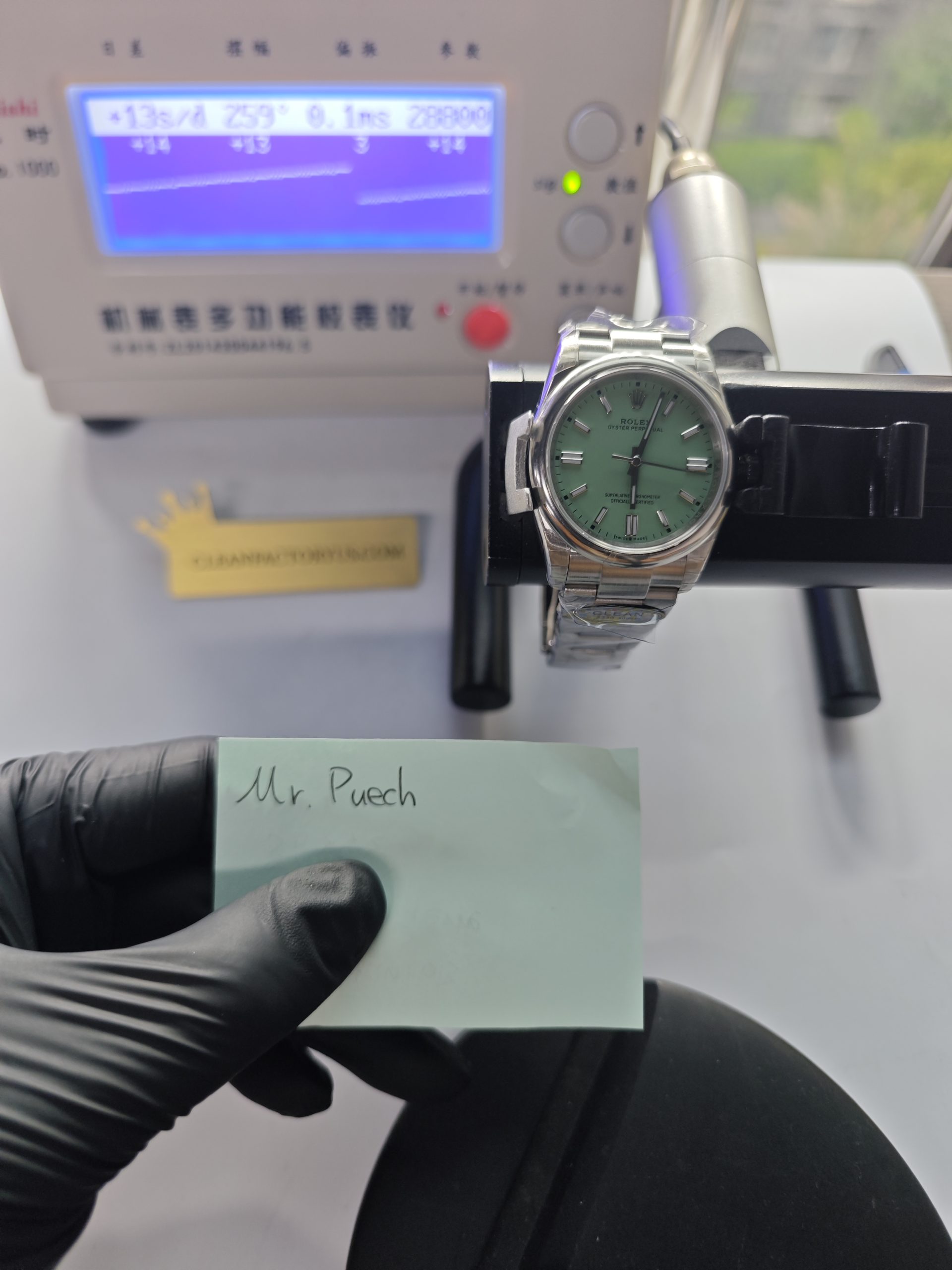 Clean Factory Rolex Oyster Perpetual 36mm 126000 Pistachio Green Dial