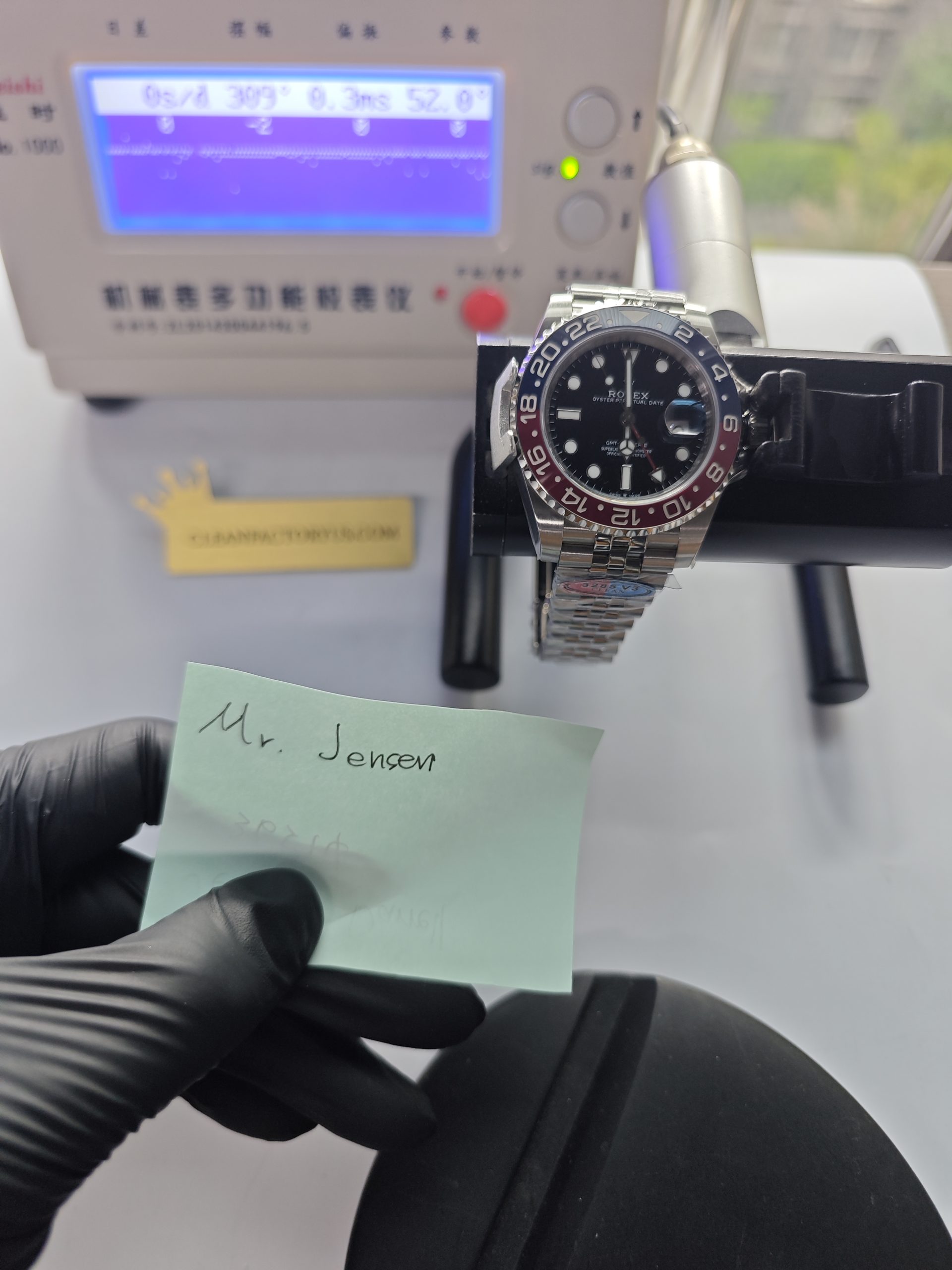 Clean Factory GMT Master II 126710BLRO Jubilee, “Pepsi”Red/Blue Ceramic Bezel