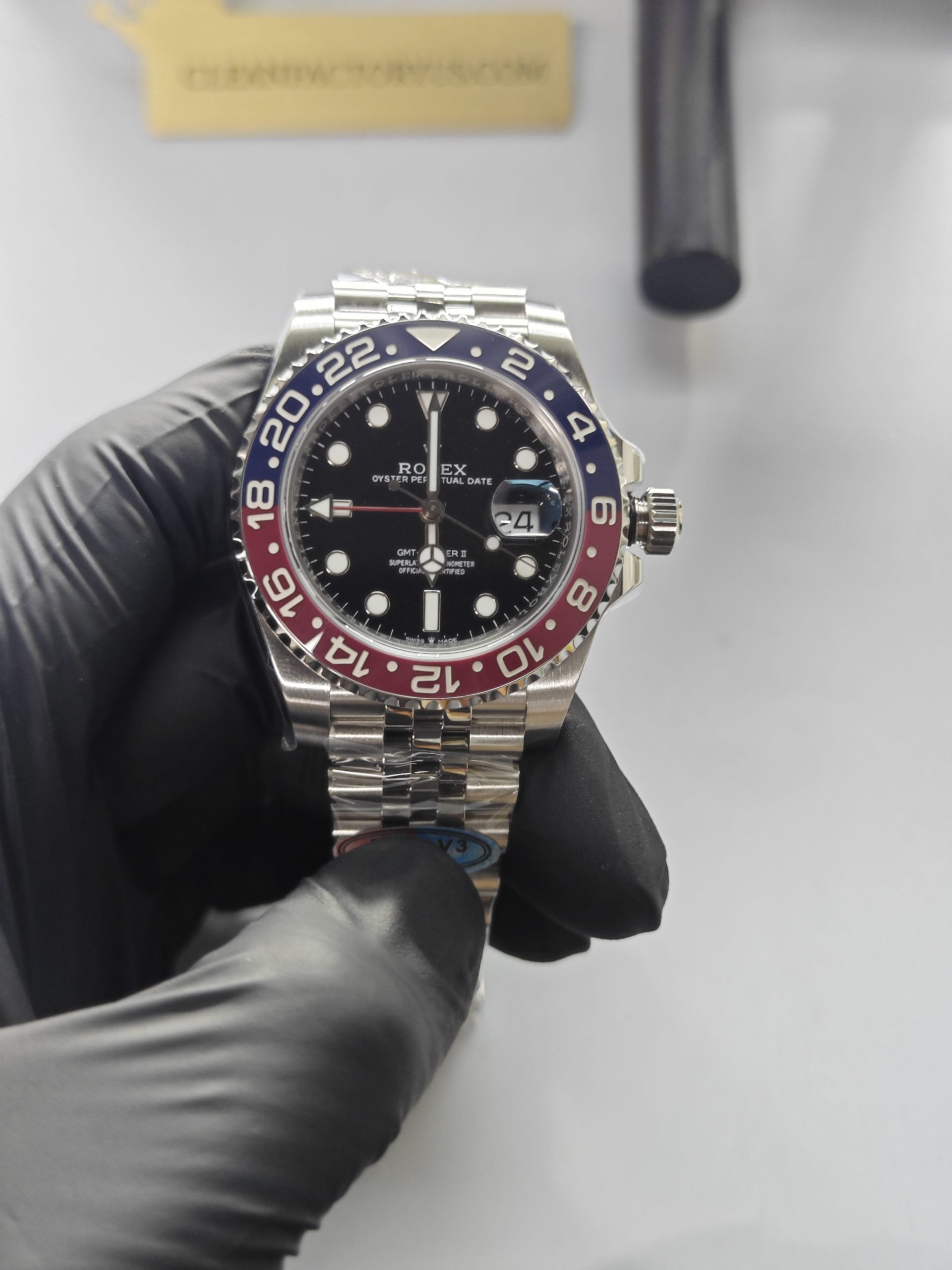 Clean Factory GMT Master II 126710BLRO Jubilee, “Pepsi”Red/Blue Ceramic Bezel