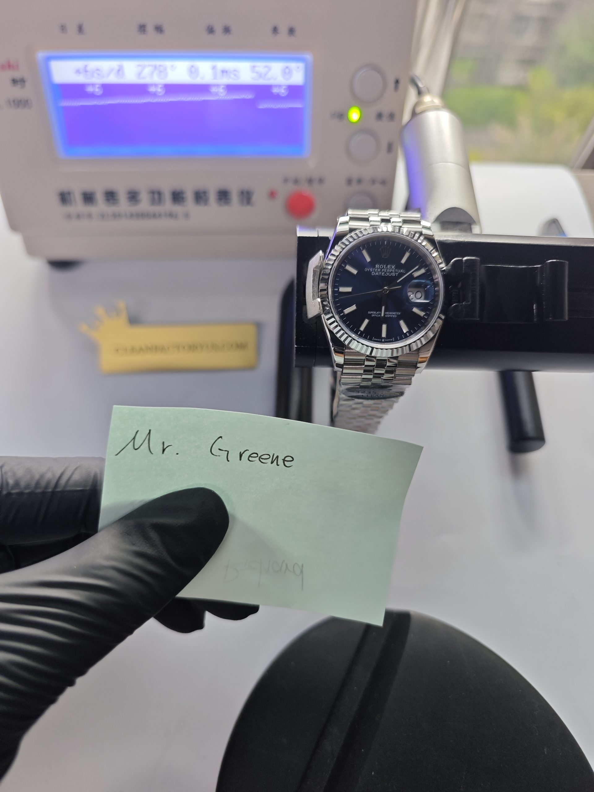 Clean Factory Datejust 36mm Jubilee Blue Dial, White Gold Fluted Bezel