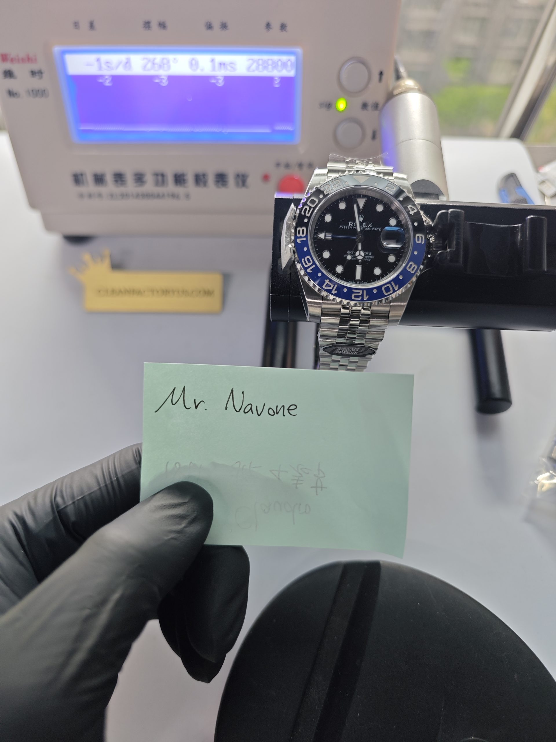 Clean Factory GMT Master II 126710BLNR Jubilee, “BATGIRL”Black/Blue
