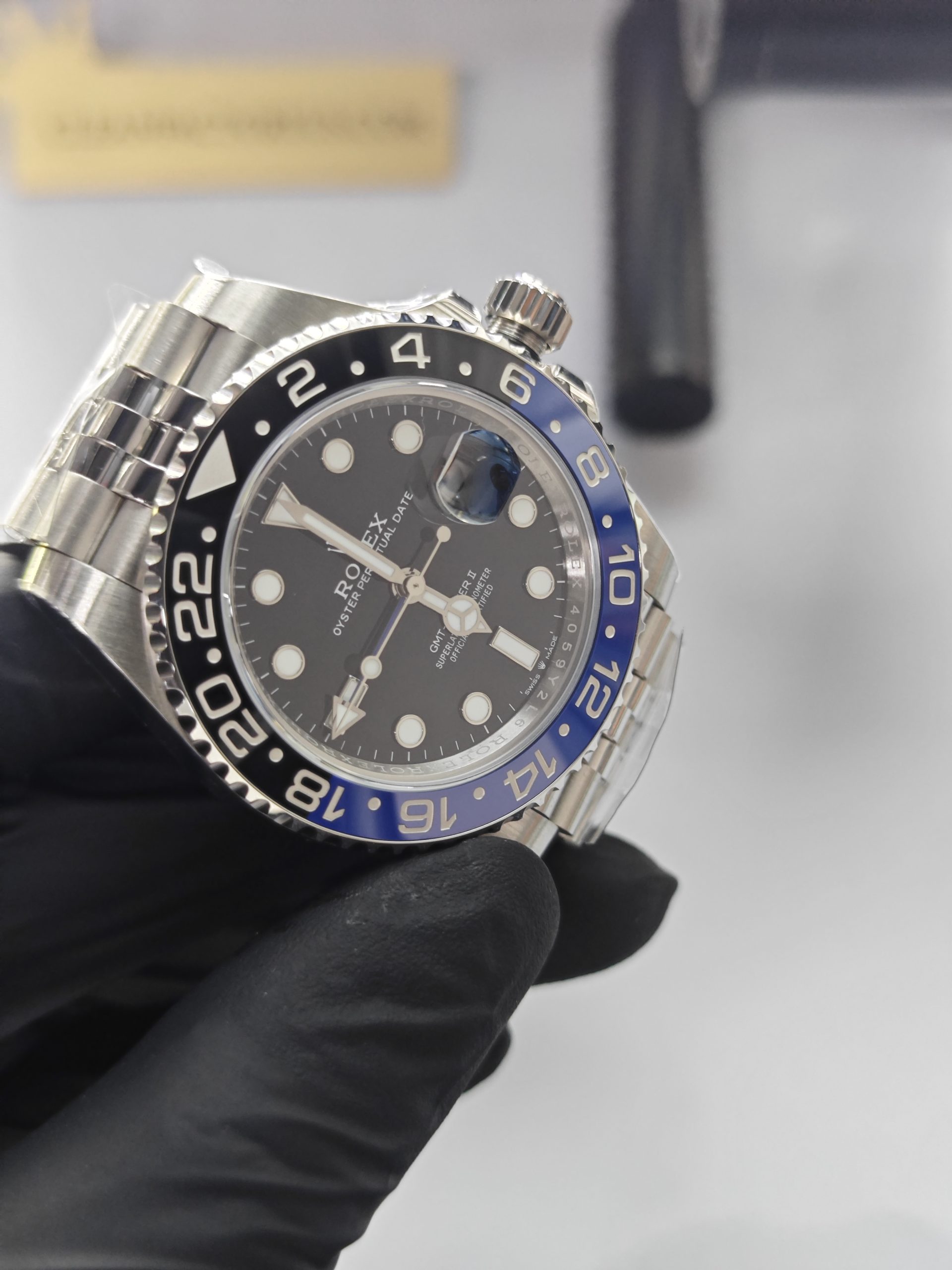 Clean Factory GMT Master II 126710BLNR Jubilee, “BATGIRL”Black/Blue