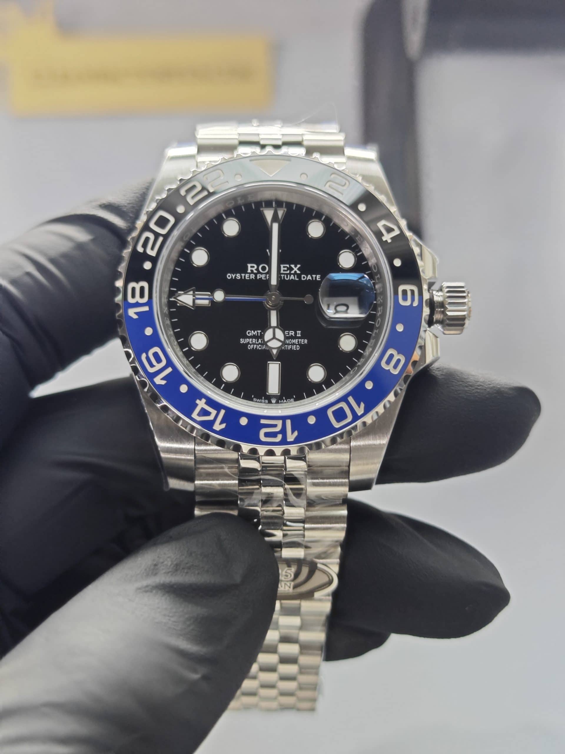 Clean Factory GMT Master II 126710BLNR Jubilee, “BATGIRL”Black/Blue