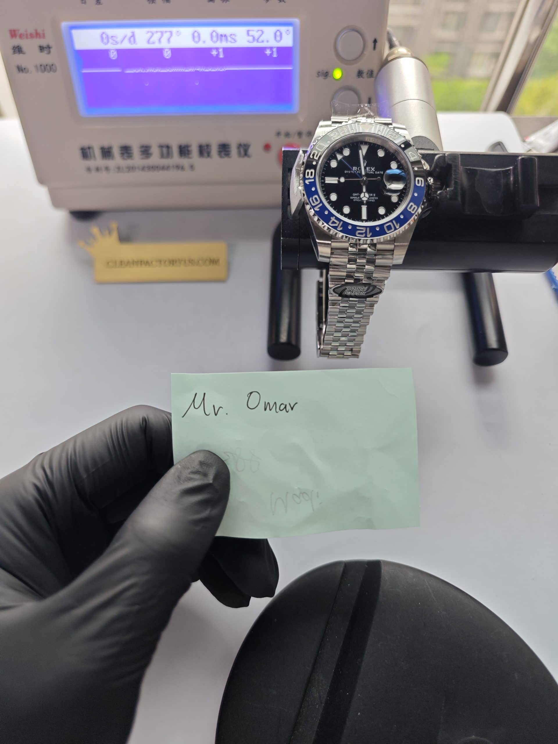 Clean Factory GMT Master II 126710BLNR Oyster, “BATMAN”Black/Blue Ceramic Bezel